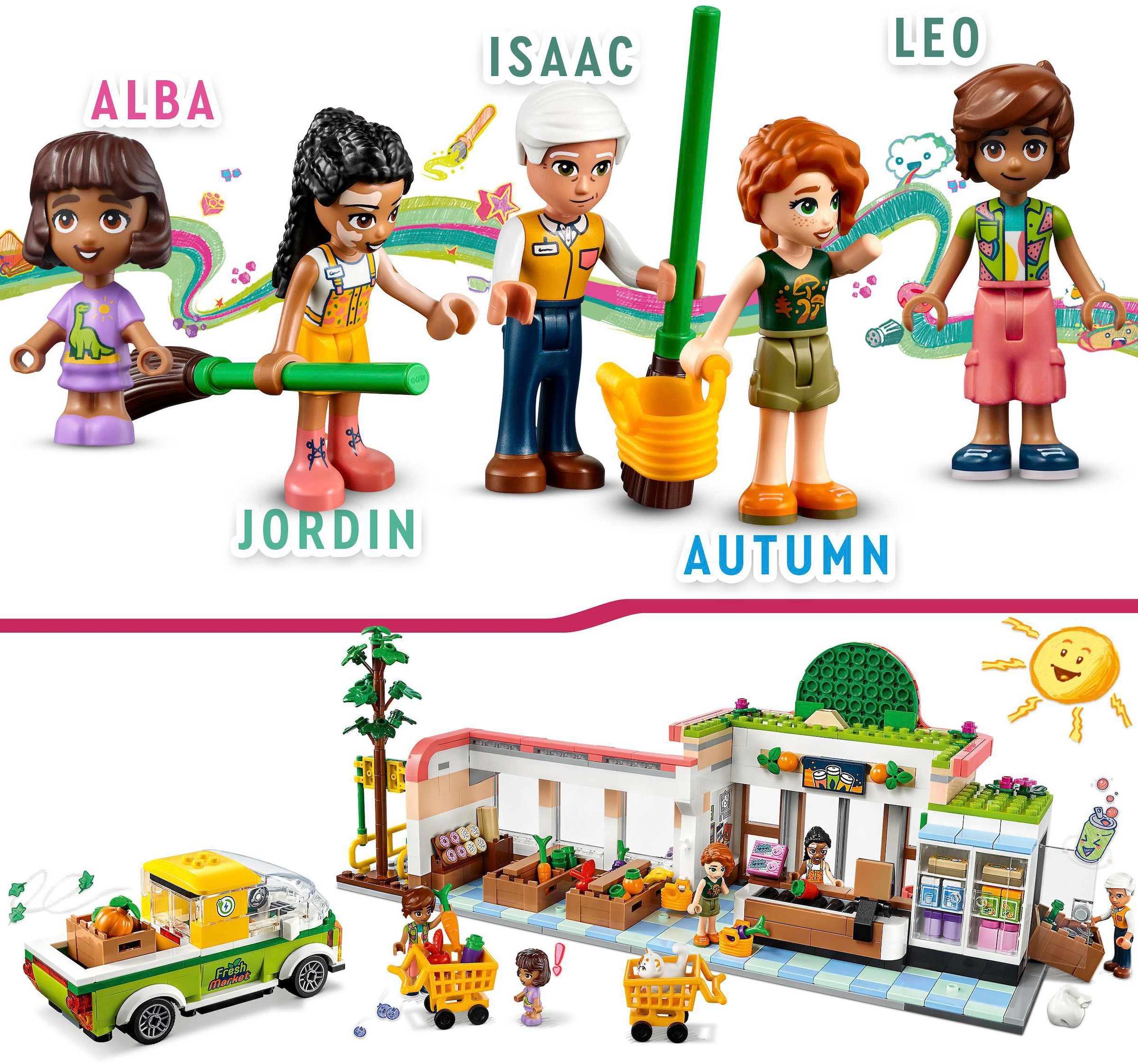 LEGO® Konstruktionsspielsteine »Bio-Laden (41729), LEGO® Friends«, (830 St.), Made in Europe