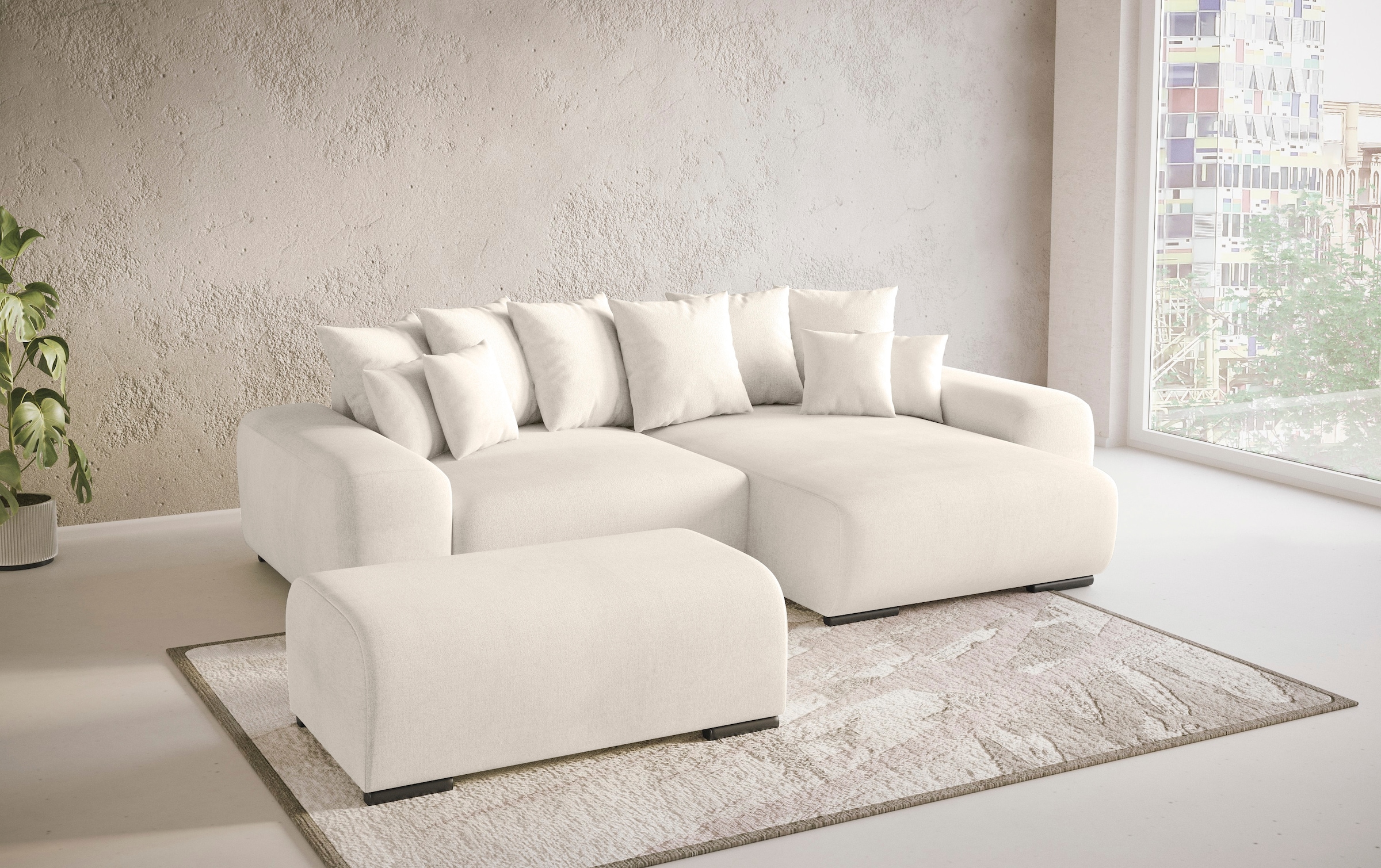 Mr. Couch Hockerbank »Sundance«, Mit DuraSpring-Taschenfederkern bis 140 kg belastbar