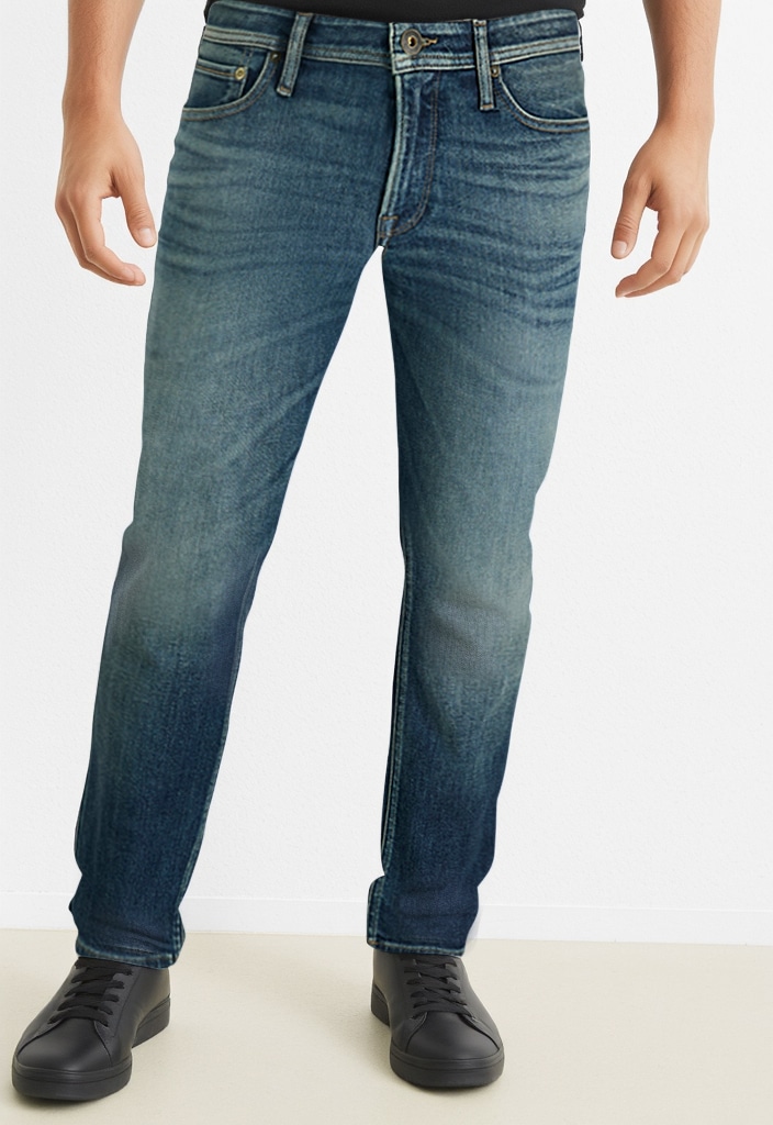 Jack & Jones Regular-fit-Jeans »JJICLARK mit Used-Look und Stretch für den Alltag«, mit Abriebeffekten