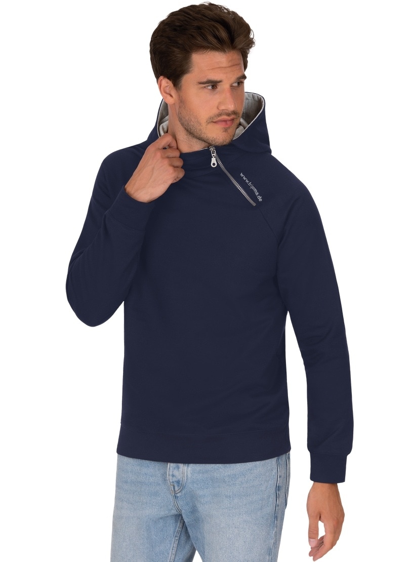 Trigema Sweatshirt »TRIGEMA Raglan-Kapuzenpullover mit | Reissverschluss« online kaufen Jelmoli-Versand