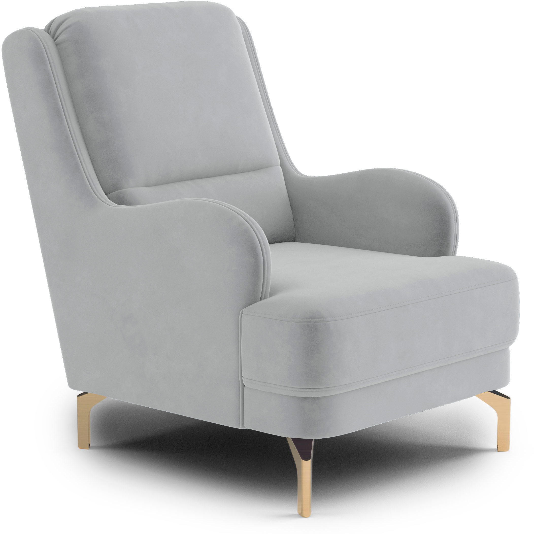 sit&more Sessel »Orient 4 V«, inkl. 1 Zierkissen mit Strass-Stein, goldfarbenfabene Metallfüsse