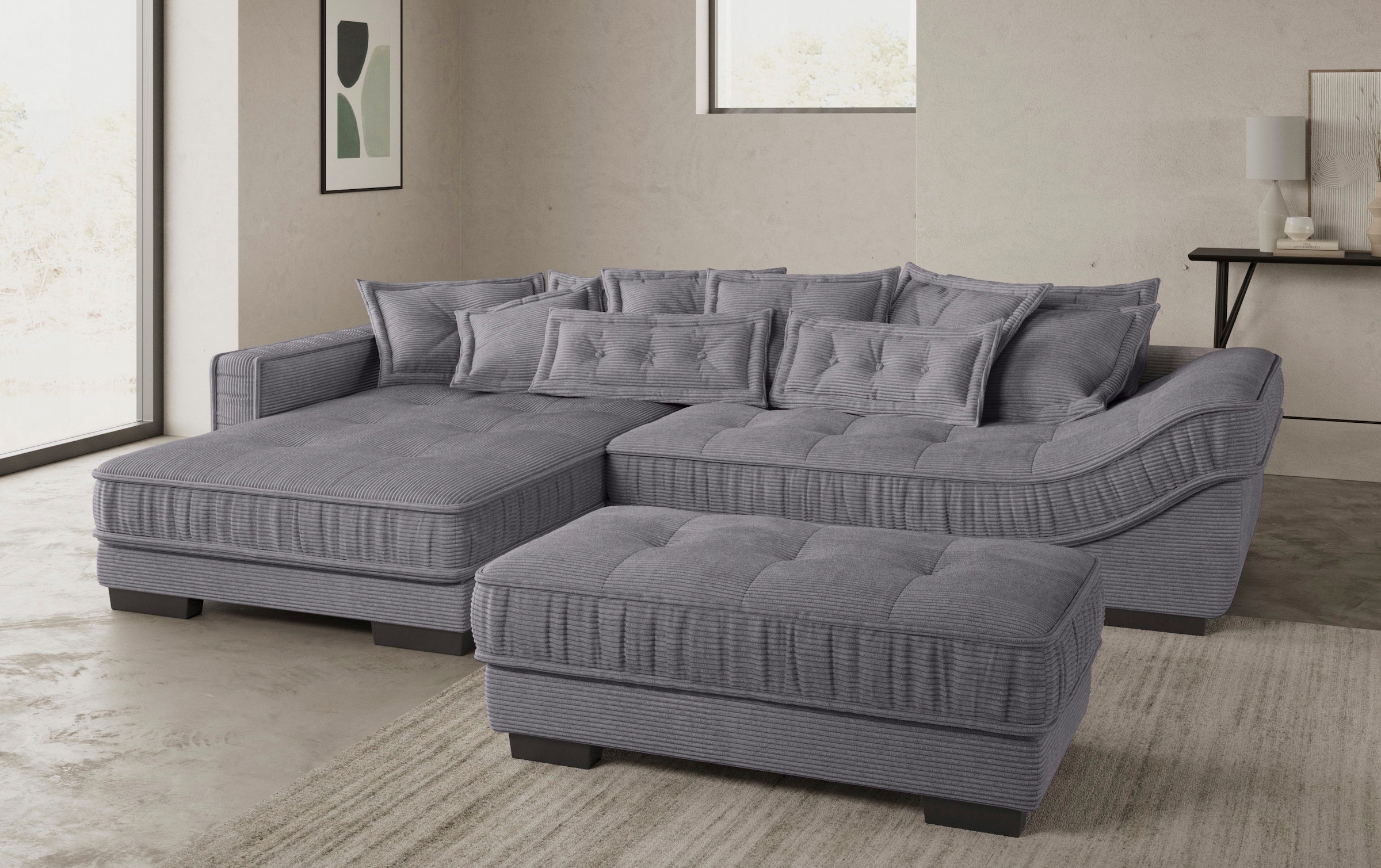 Mr. Couch Ecksofa »Diwan II DuraFlex L-Form«, DuraFlex-Kaltschaumpolsterung, bis 140 kg, 4 Bezugsqualitäten