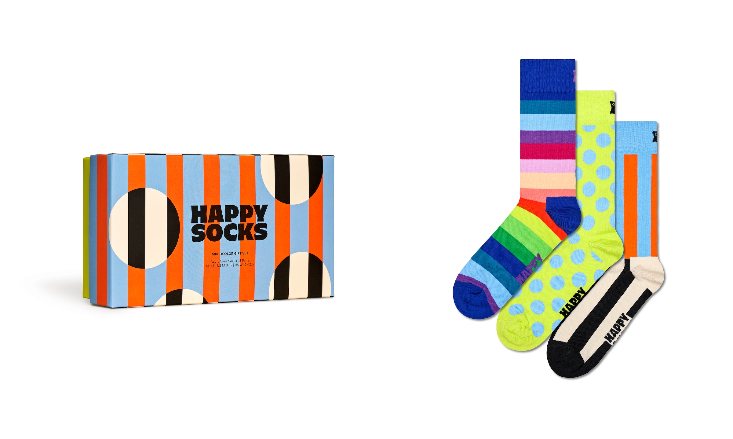Happy Socks Socken, (3 Paar), Multicolor Gift Set
