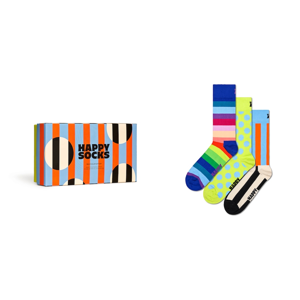 Happy Socks Socken, (3 Paar), Multicolor Gift Set