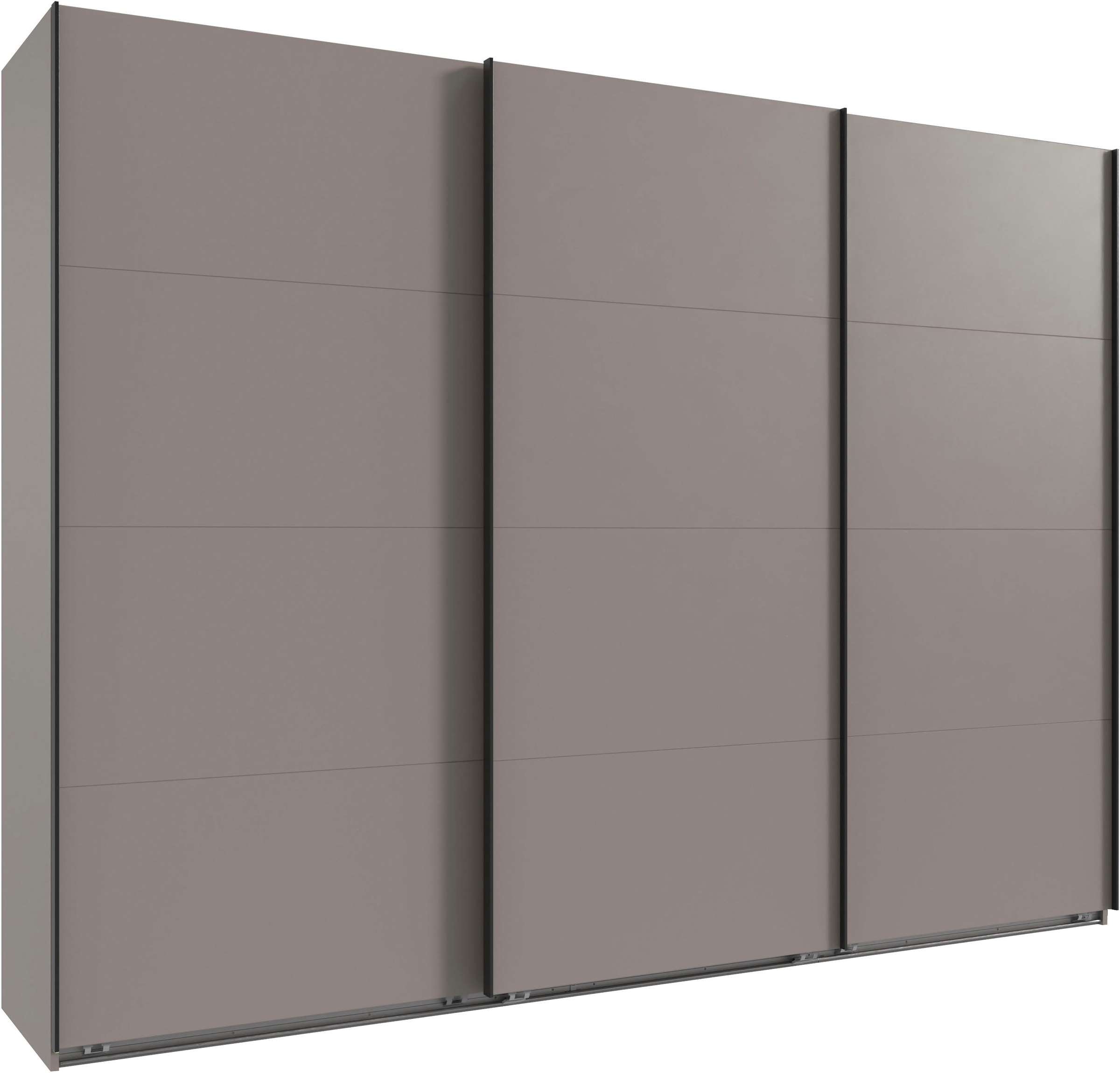 Wimex Kleiderschrank »Mugano, Made in Germany, Lieferung bis in Deine Etage und Stellort« wähle Deine Ausstattung: Basic oder Premium!, 3 Schwebetüren, grosse Grössen, mit oder ohne Spiegel, Metallgriffe