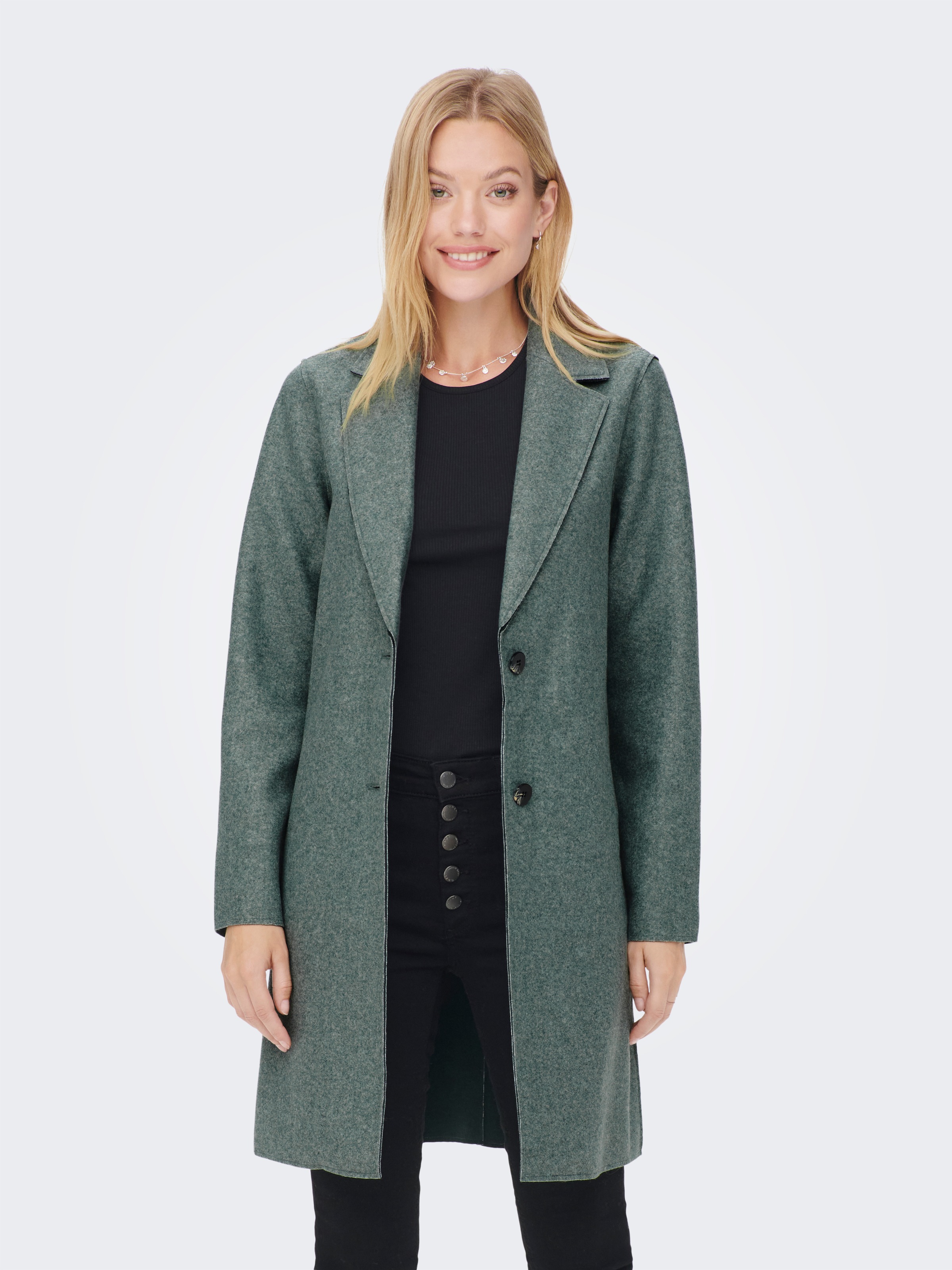 ONLY Langmantel "ONLCARRIE BONDED COAT OTW NOOS" Polyester, lässig weit