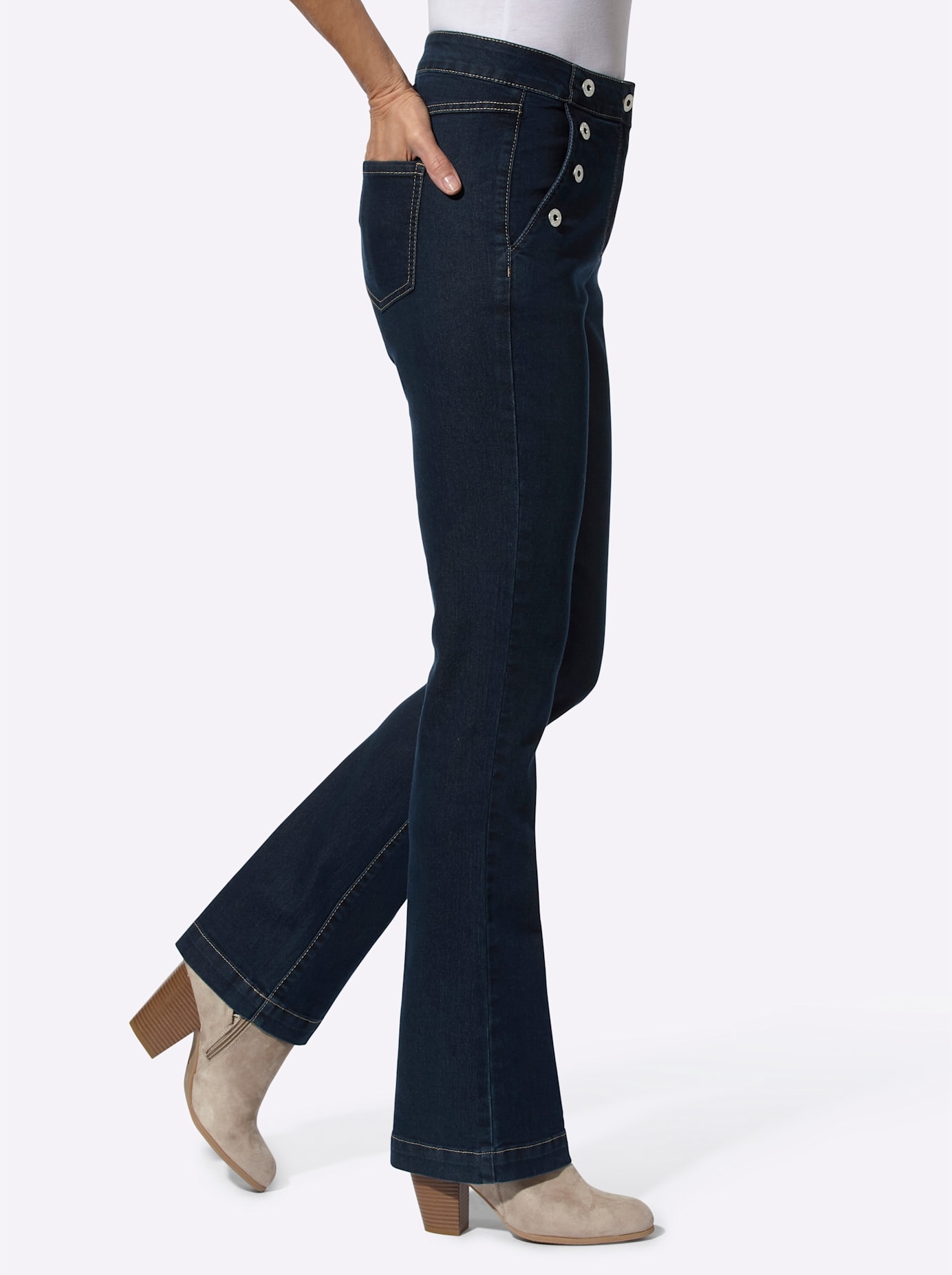 Inspirationen Bootcut-Jeans, (1 tlg.)