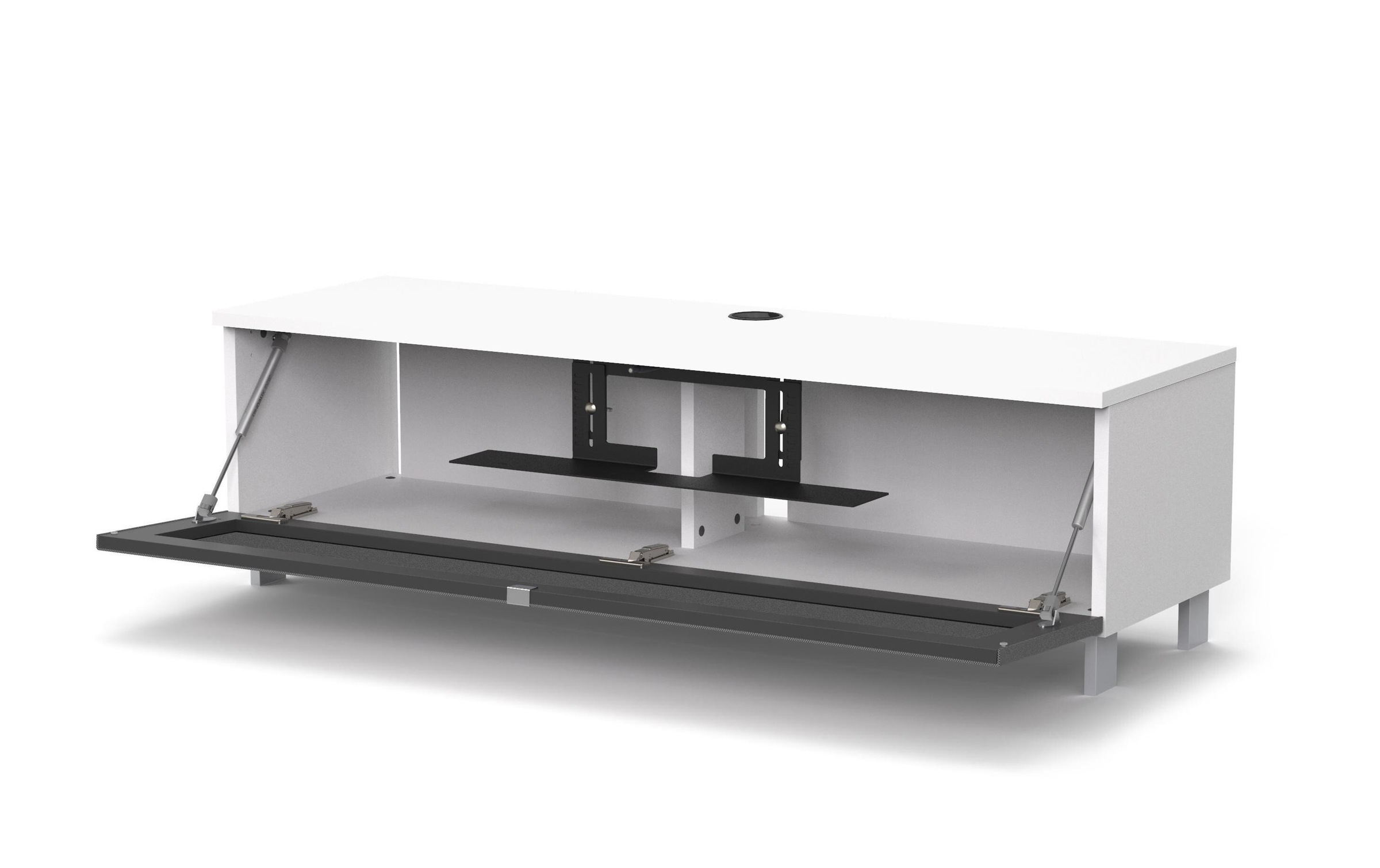 just-racks TV-Schrank »JRB1304 Weiss/Grau«