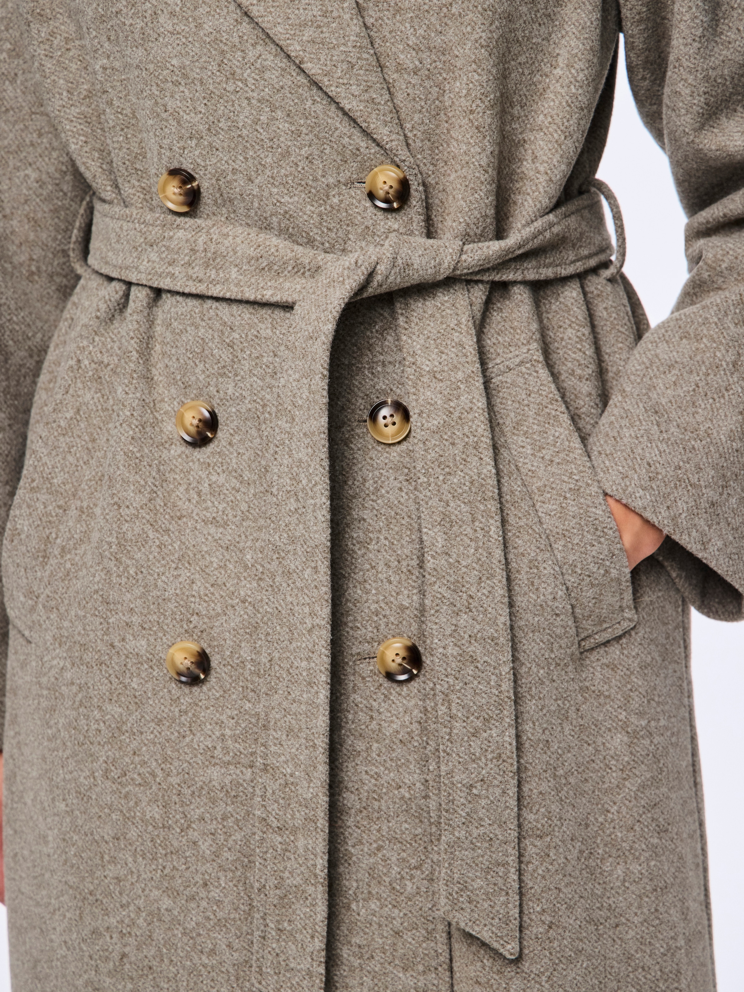 pieces Langmantel »PCMARBEL LONG COAT NOOS«