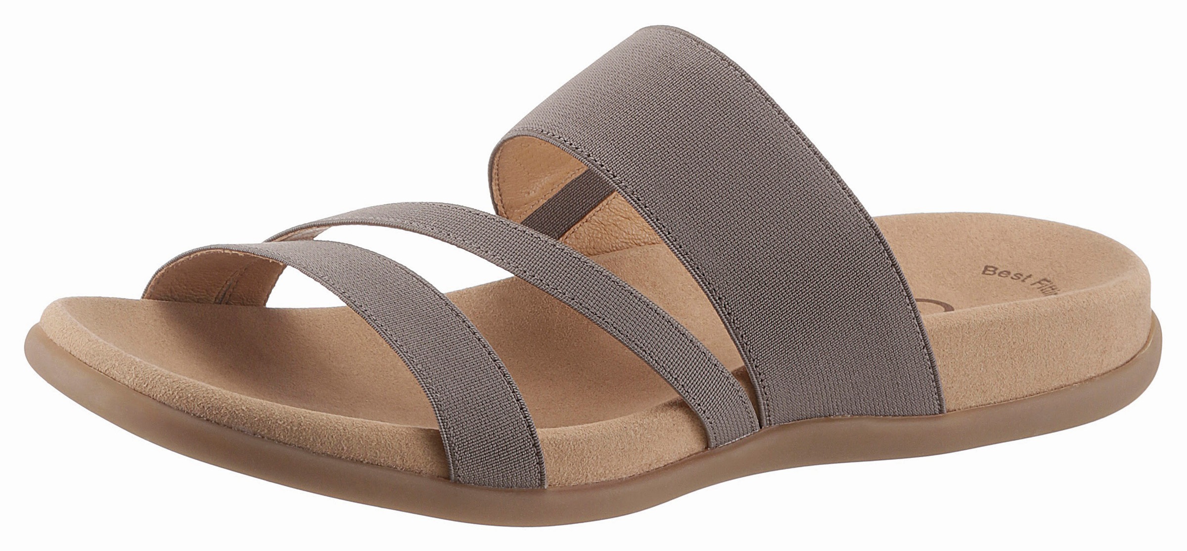 Gabor Pantolette , Keilabsatz, Sommerschuh, Schlappen mit atmungsaktivem Lederfutter
