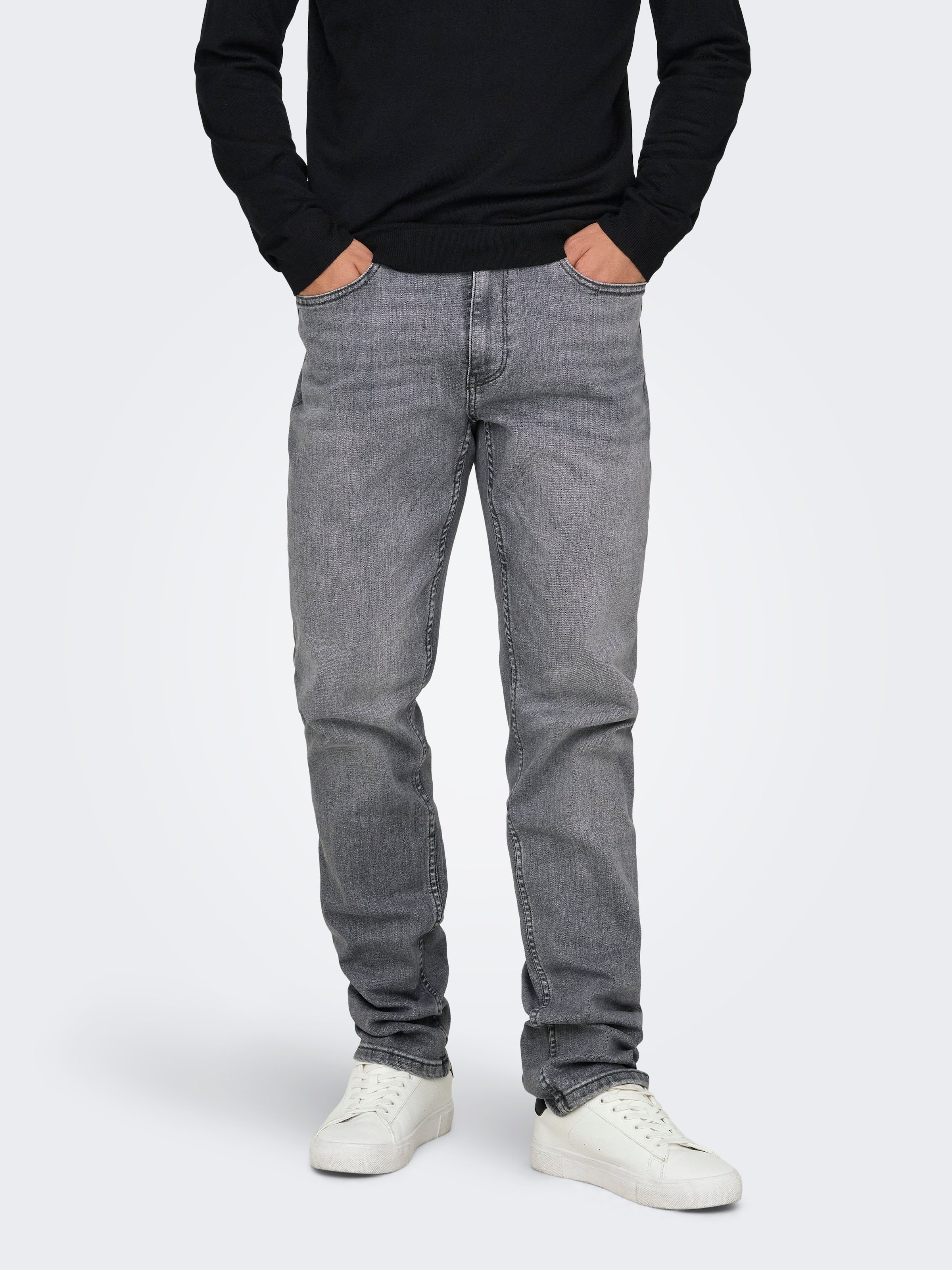 ONLY & SONS Straight-Jeans "ONSWEFT REGULAR WB 0021 TAI DNM NOOS" Baumwollmischung, straight fit