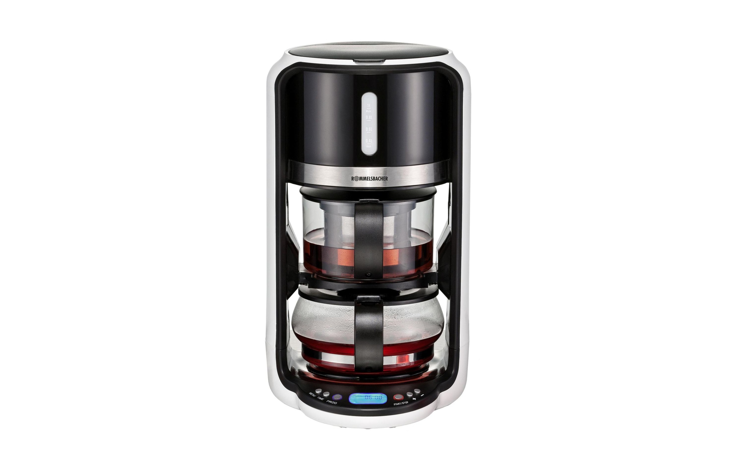 Rommelsbacher Wasser-/Teekocher »»TA 1200 Schwarz«« 1200 W Lieferung mit passendem CH-Fixadapter