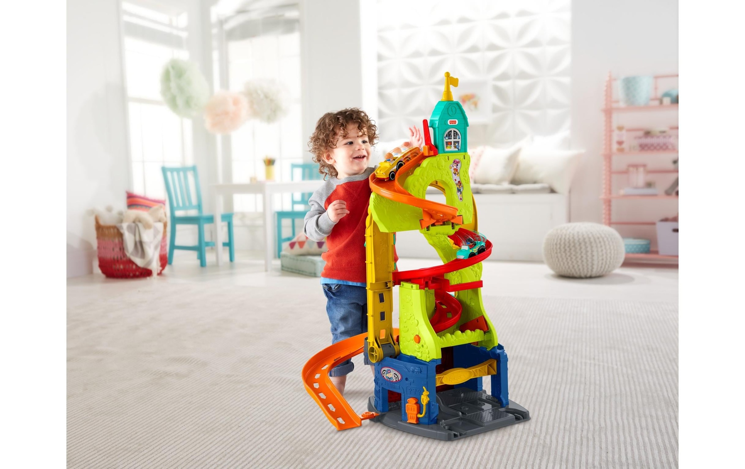 Fisher-Price® Spielwelt »Sitz&Steh Hochhausrennbahn«