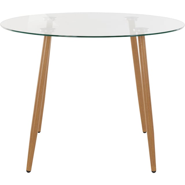 INOSIGN Glastisch »Miller«, runder Esstisch mit einem Ø von 100 cm online  bestellen | Jelmoli-Versand