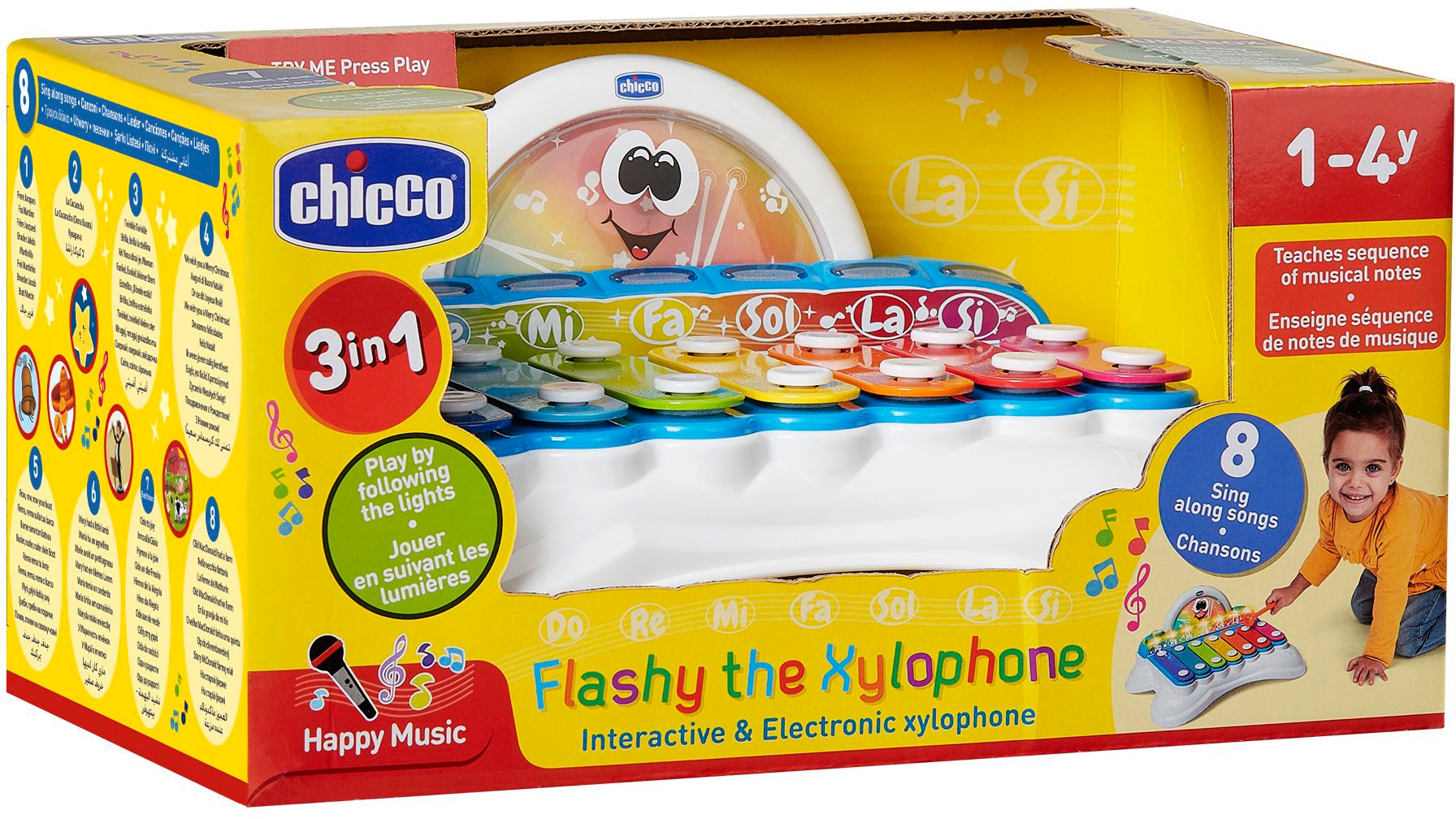Chicco Spielzeug-Musikinstrument »Flashy das Xylophon«, mit Licht und Sound