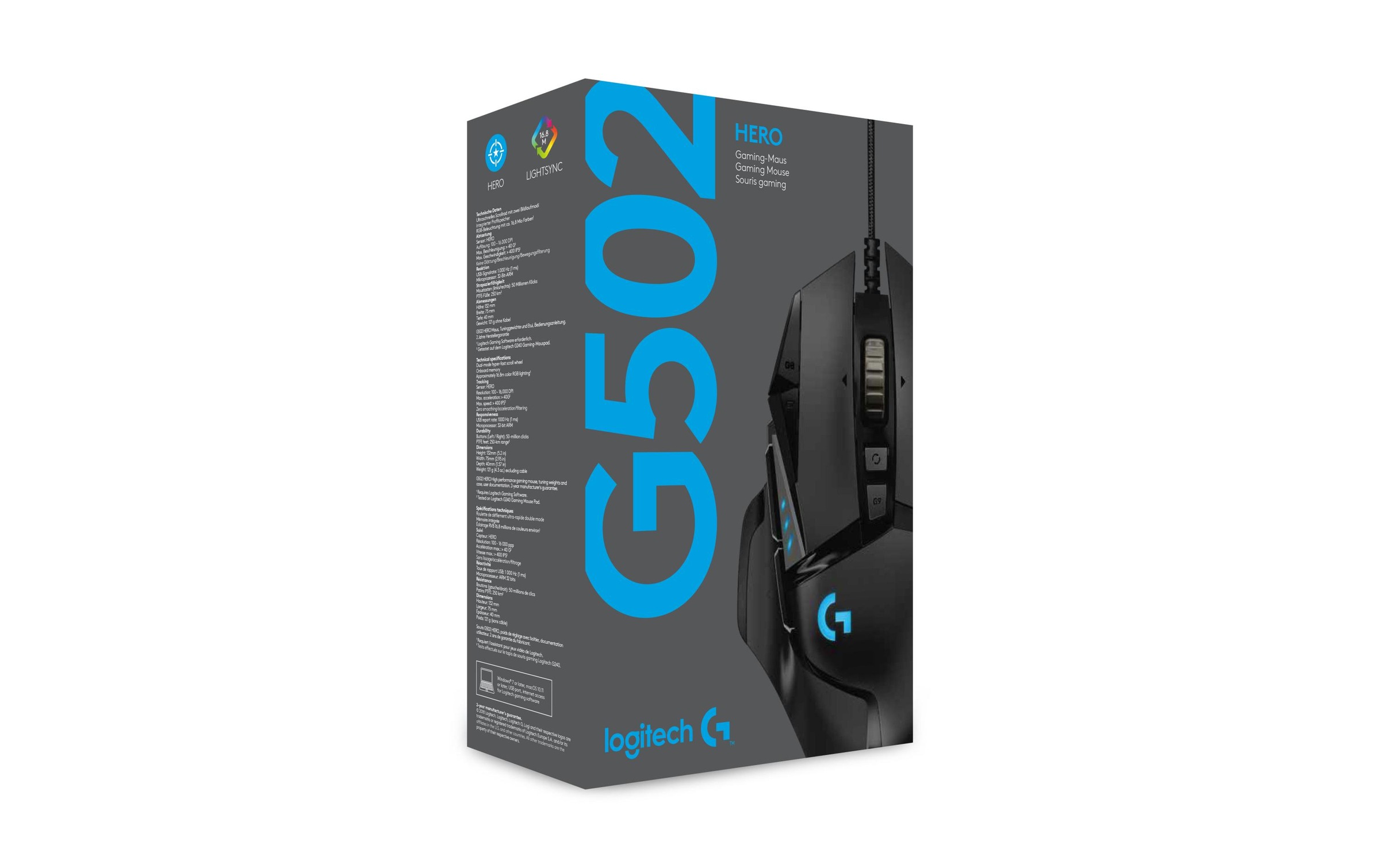 Logitech Gaming-Maus »G502 HERO«, kabelgebunden