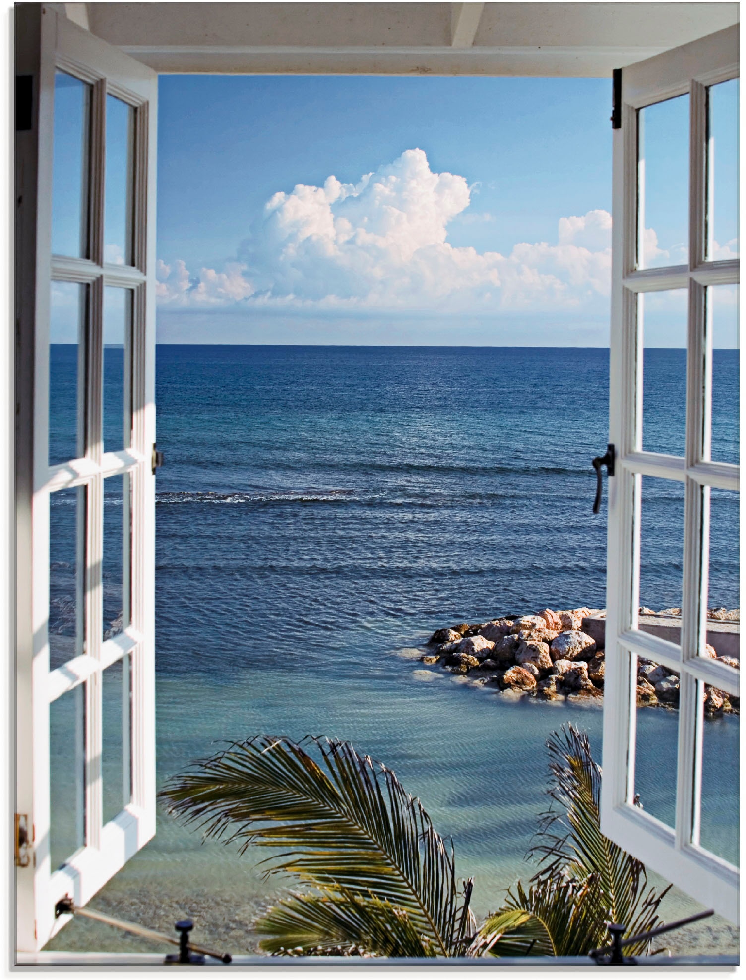 in Artland St.), Glasbild (1 Paradies«, Grössen Fensterblick, | zum shoppen online »Fenster verschiedenen Jelmoli-Versand