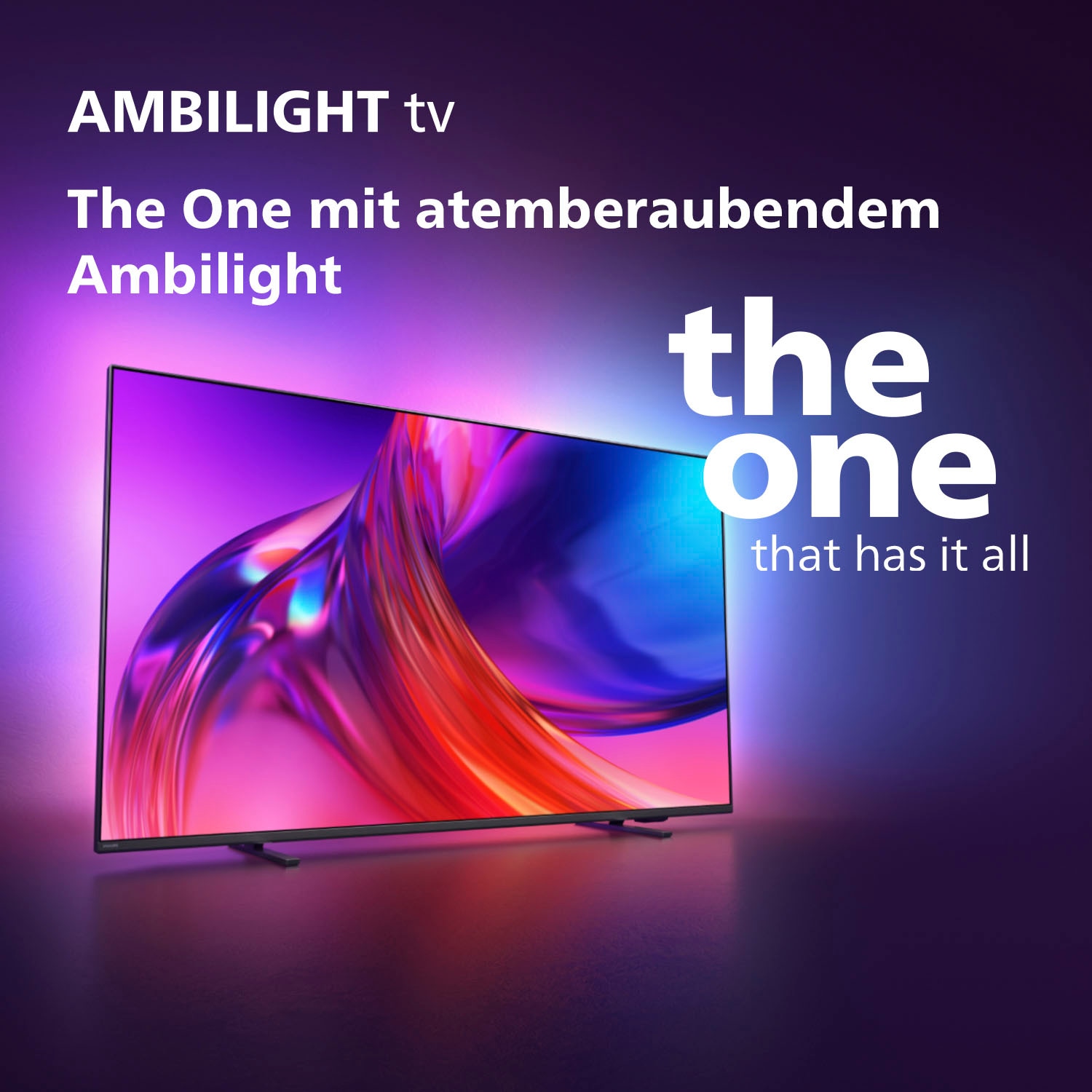 Philips LED-Fernseher »50PUS8548/12«, 4K Ultra HD, Android TV-Google TV-Smart-TV, 3-seitiges Ambilight