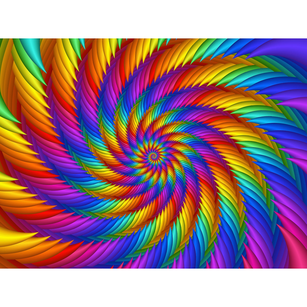 Papermoon Fototapete »Psychedelische Regenbogensple«