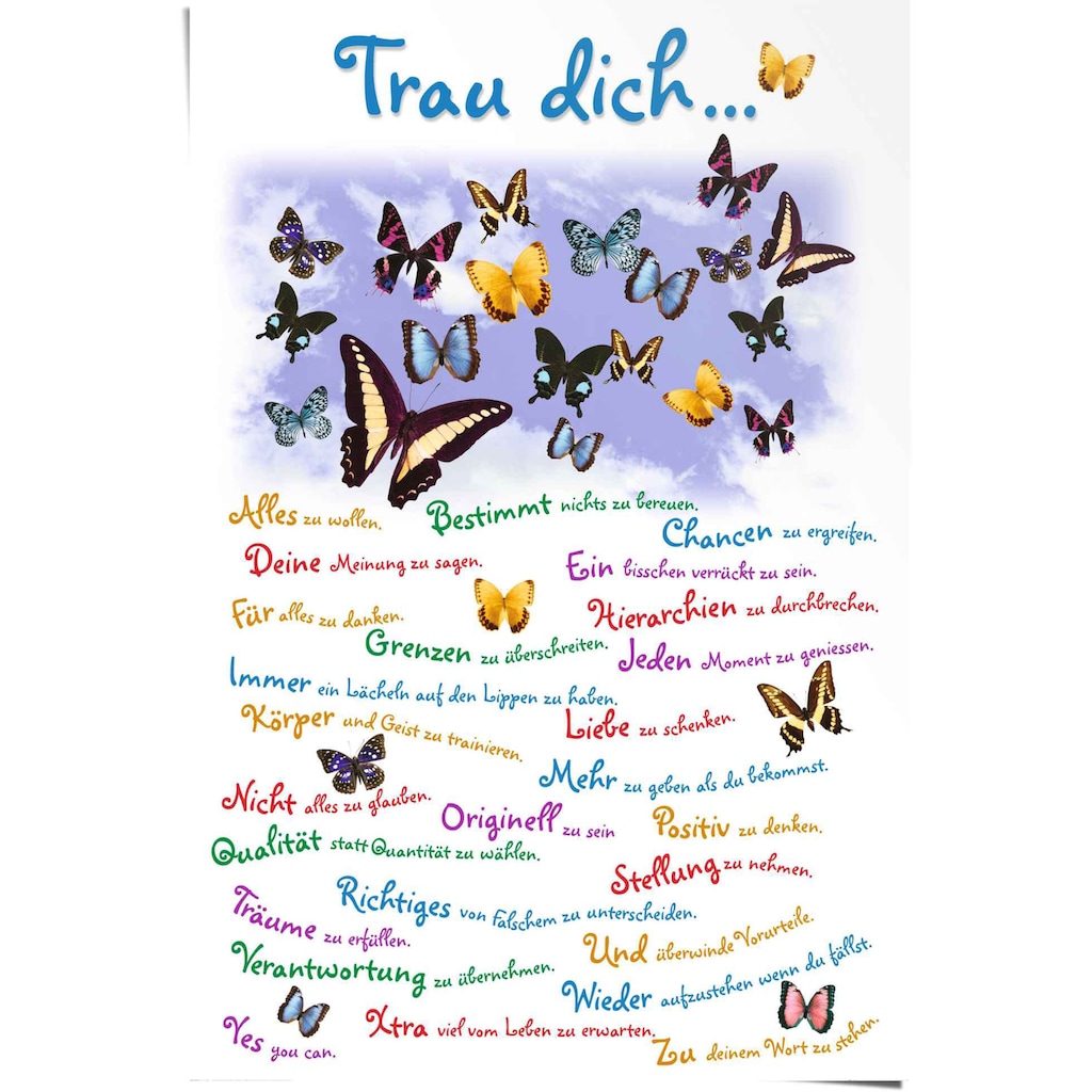 Reinders! Poster »Trau dich…«, (1 St.)