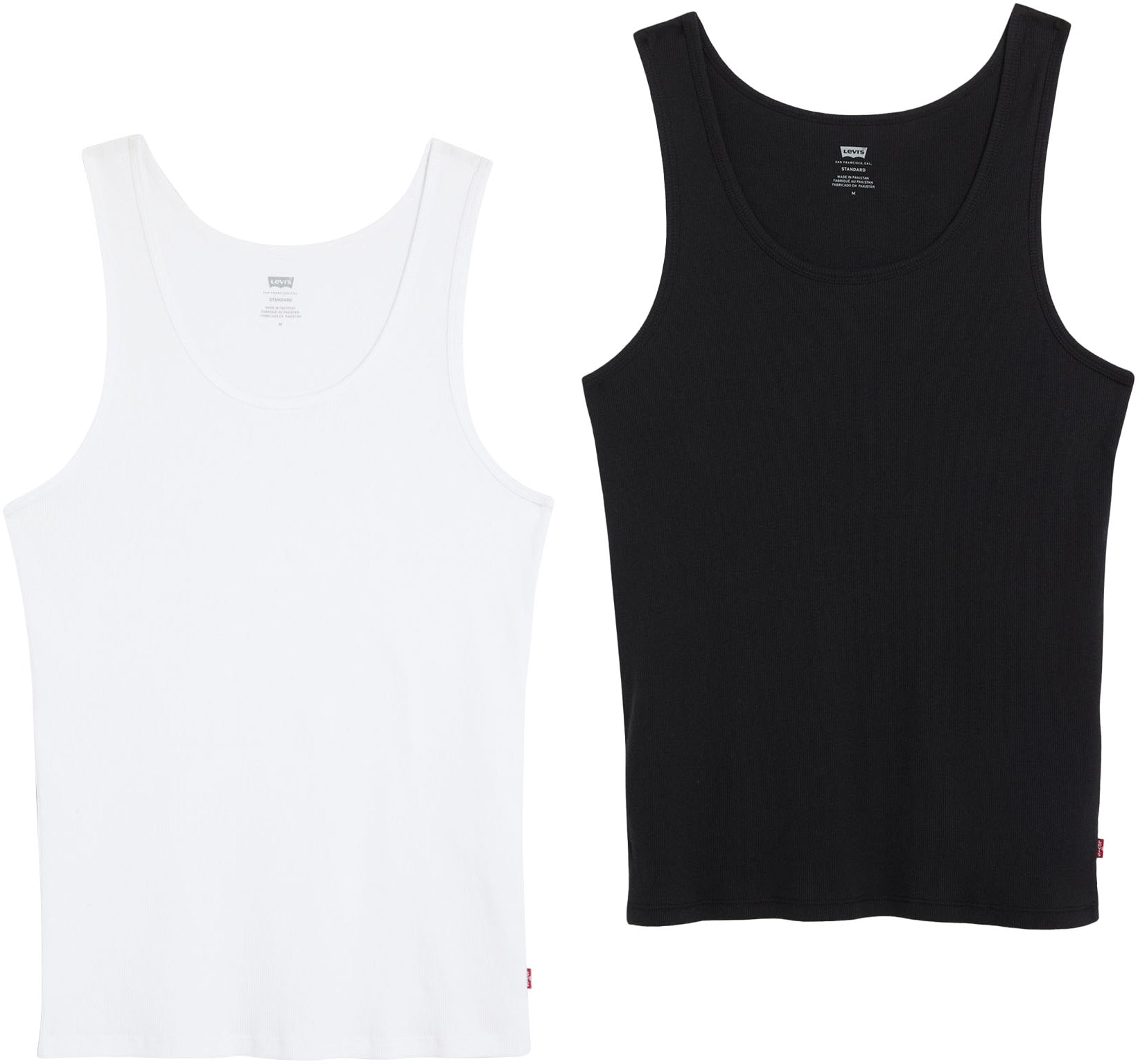 Levi's® Ripptanktop »Pride Rib Tank - 2 Pack« Packung, 2er, 2 Stk. in Schwarz und Weiss