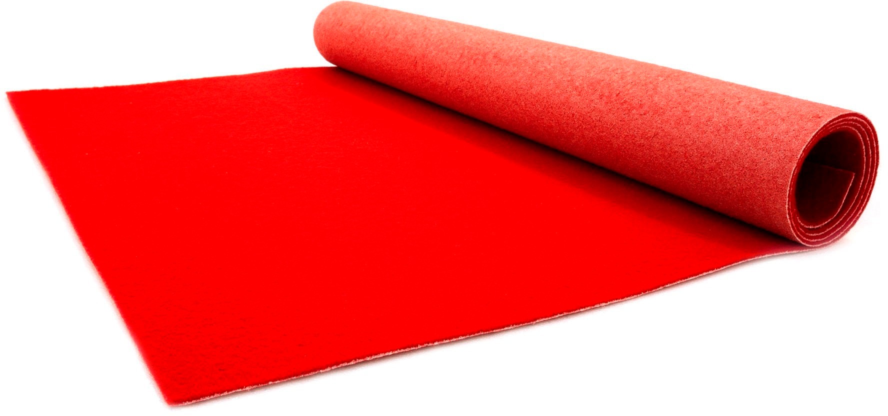 Primaflor-Ideen in Textil Läufer "PODIUM, Made in Belgium" rechteckig 2,6 mm Höhe Breite 200 cm, Nadelfilz, Uni-Farben, ideal für Veranstaltungen