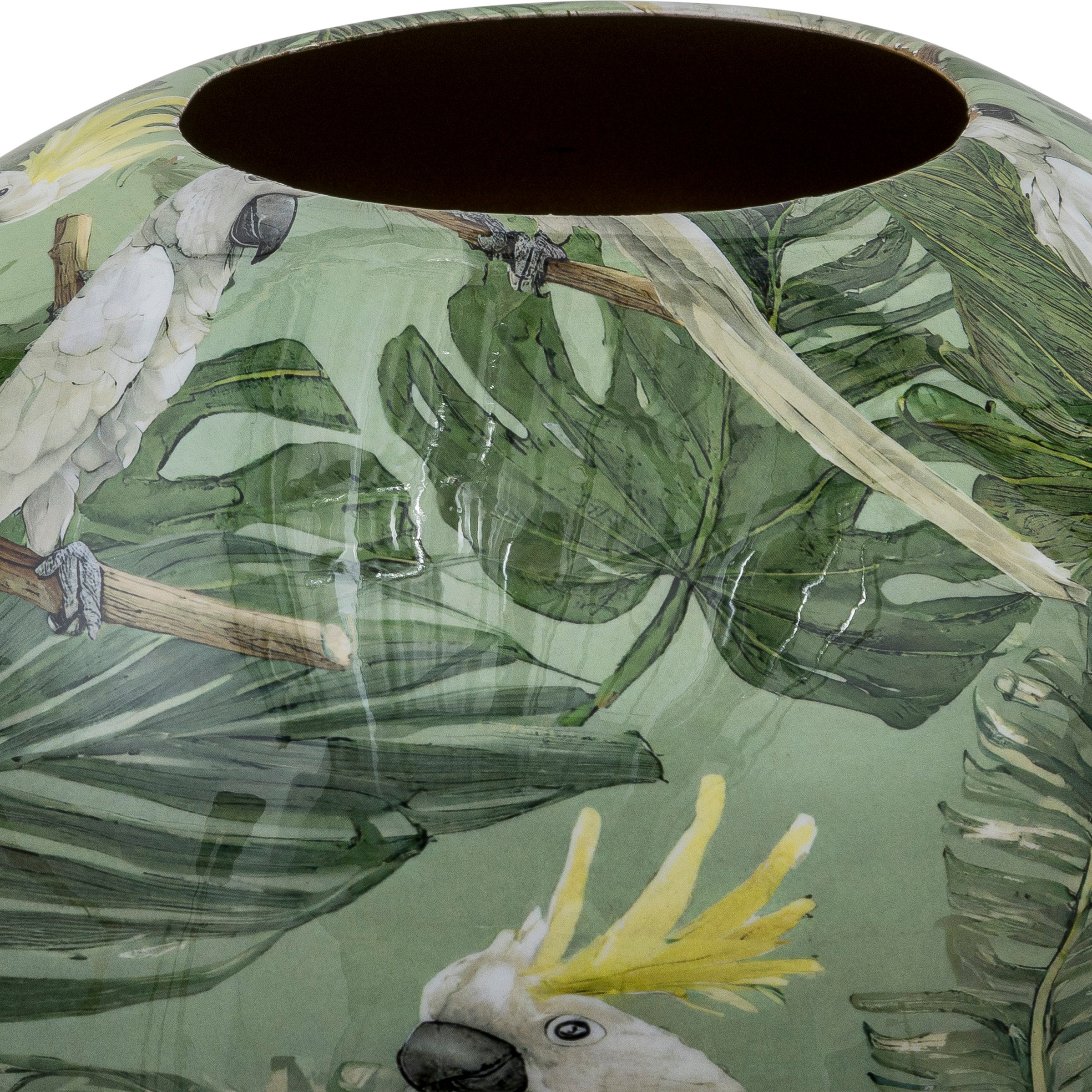 Creativ home Tischvase "Vase" mit floralem Dekor