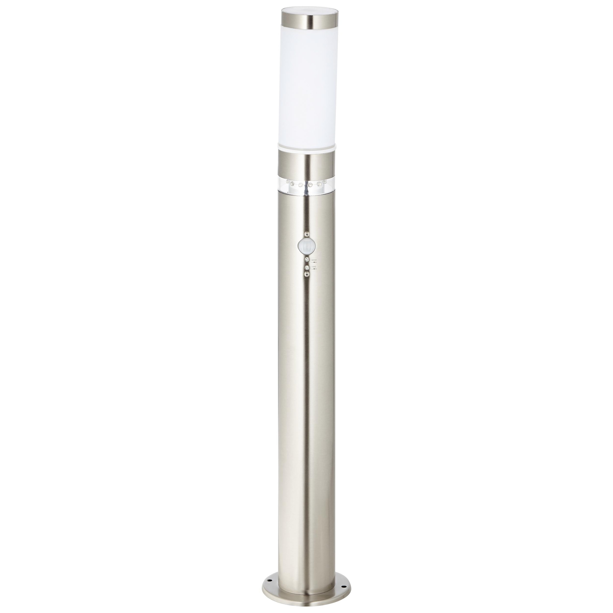 Brilliant Aussen-Stehlampe »BOLE«, Leuchtmittel LED-Modul LED fest integriert, 78 cm Höhe, Ø 8 cm, Bewegungsmelder, E27, Metall/Kunststoff, edelstahl