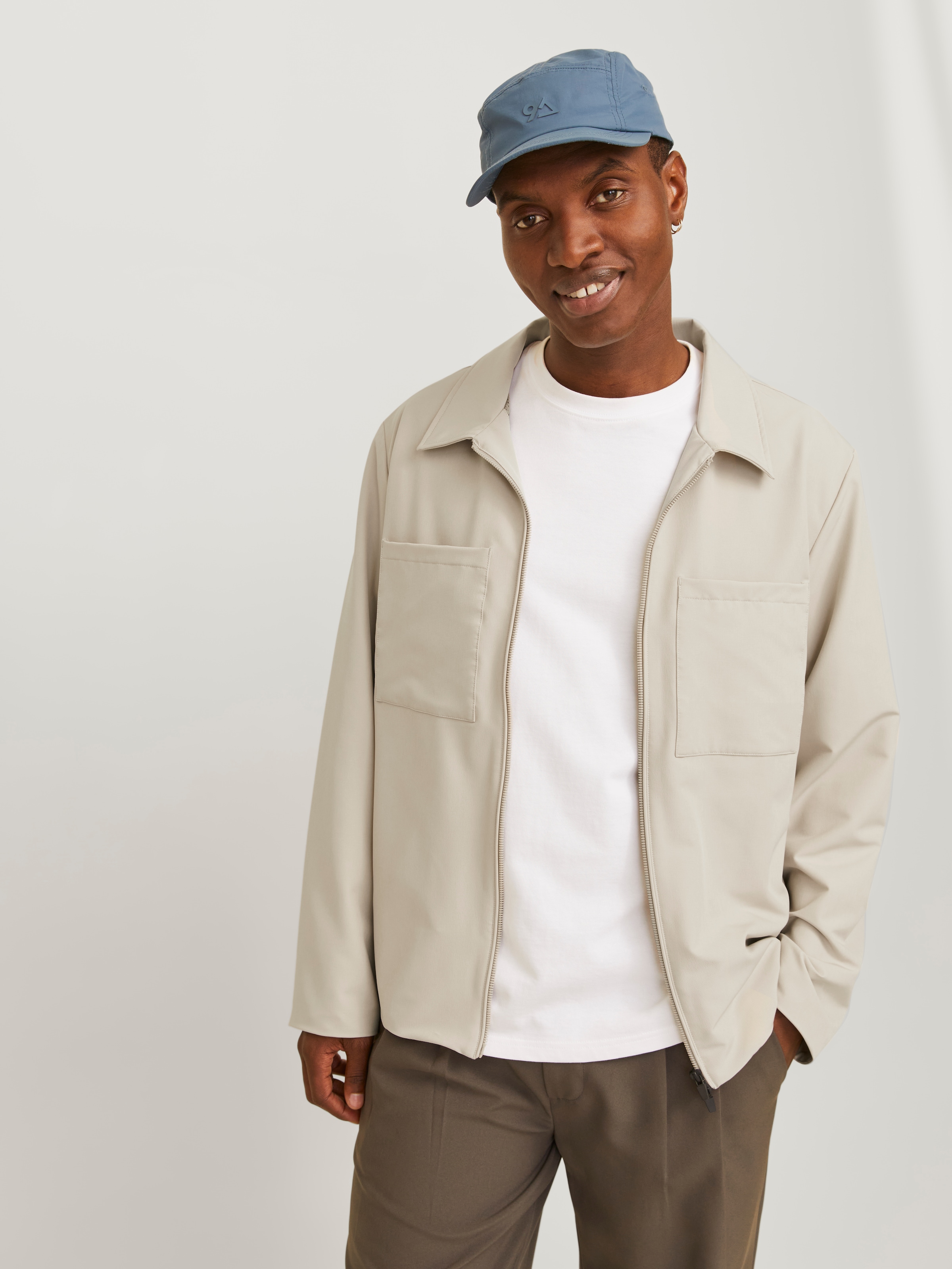 Jack & Jones Hemdjacke »JJEPERFECT SHACKET SN«, ohne Kapuze, mit Brusttaschen