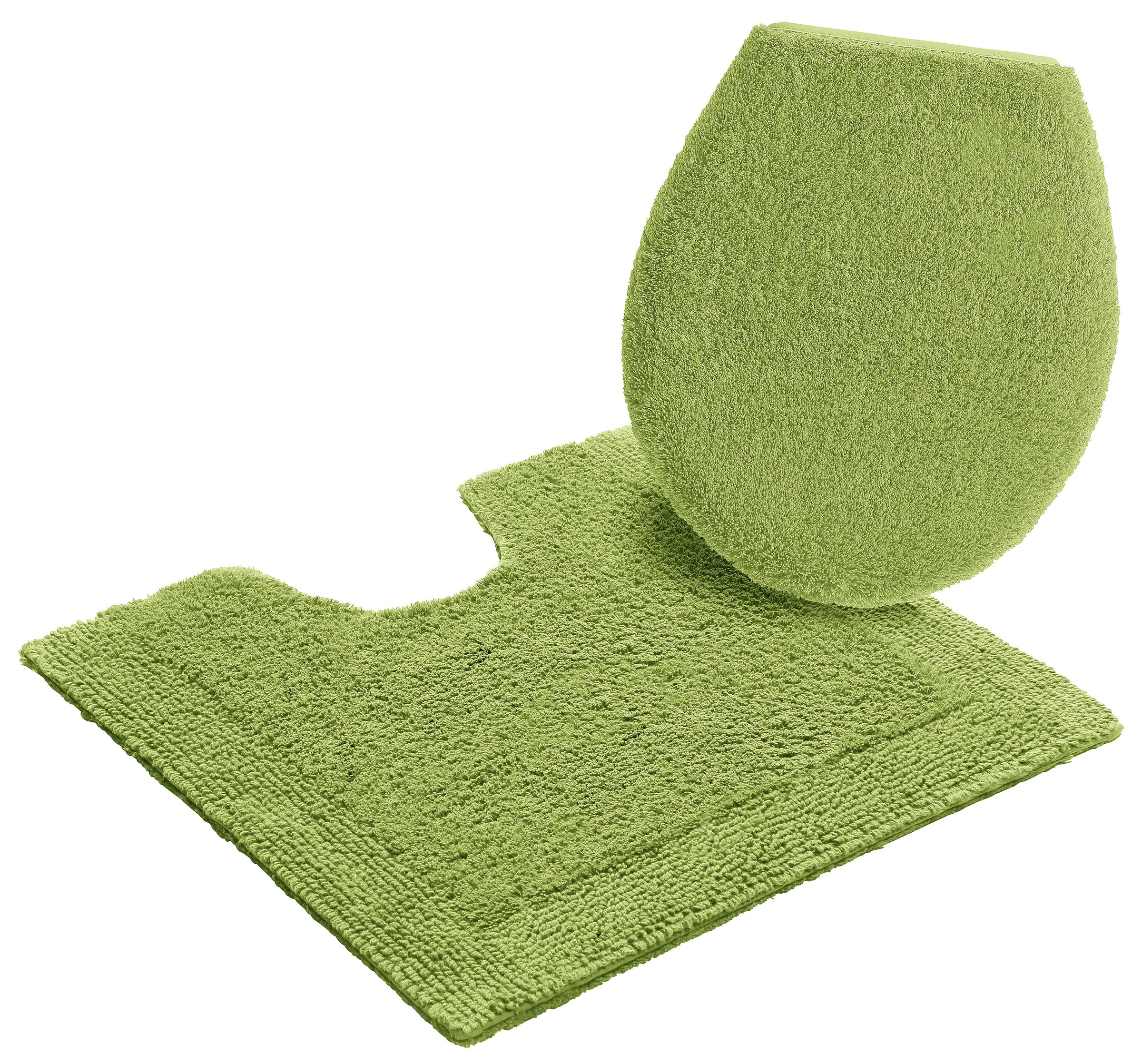 my home Badematte »Kapra, Badvorleger, Badezimmer Teppich«, beidseitig nutzbar-fussbodenheizungsgeeignet-strapazierfähig, mit Bordüre, Badteppich, Badematte, Baumwolle