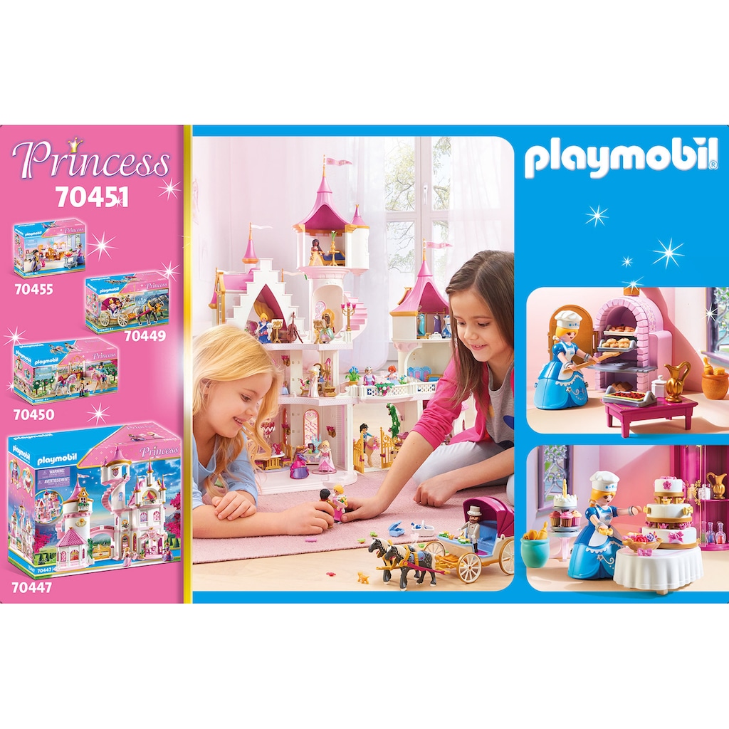 Playmobil® Konstruktions-Spielset »Schlosskonditorei (70451), Princess«, (133 St.)