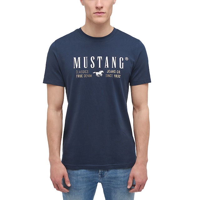 MUSTANG Kurzarmshirt »Print-Shirt« online bestellen | Jelmoli-Versand