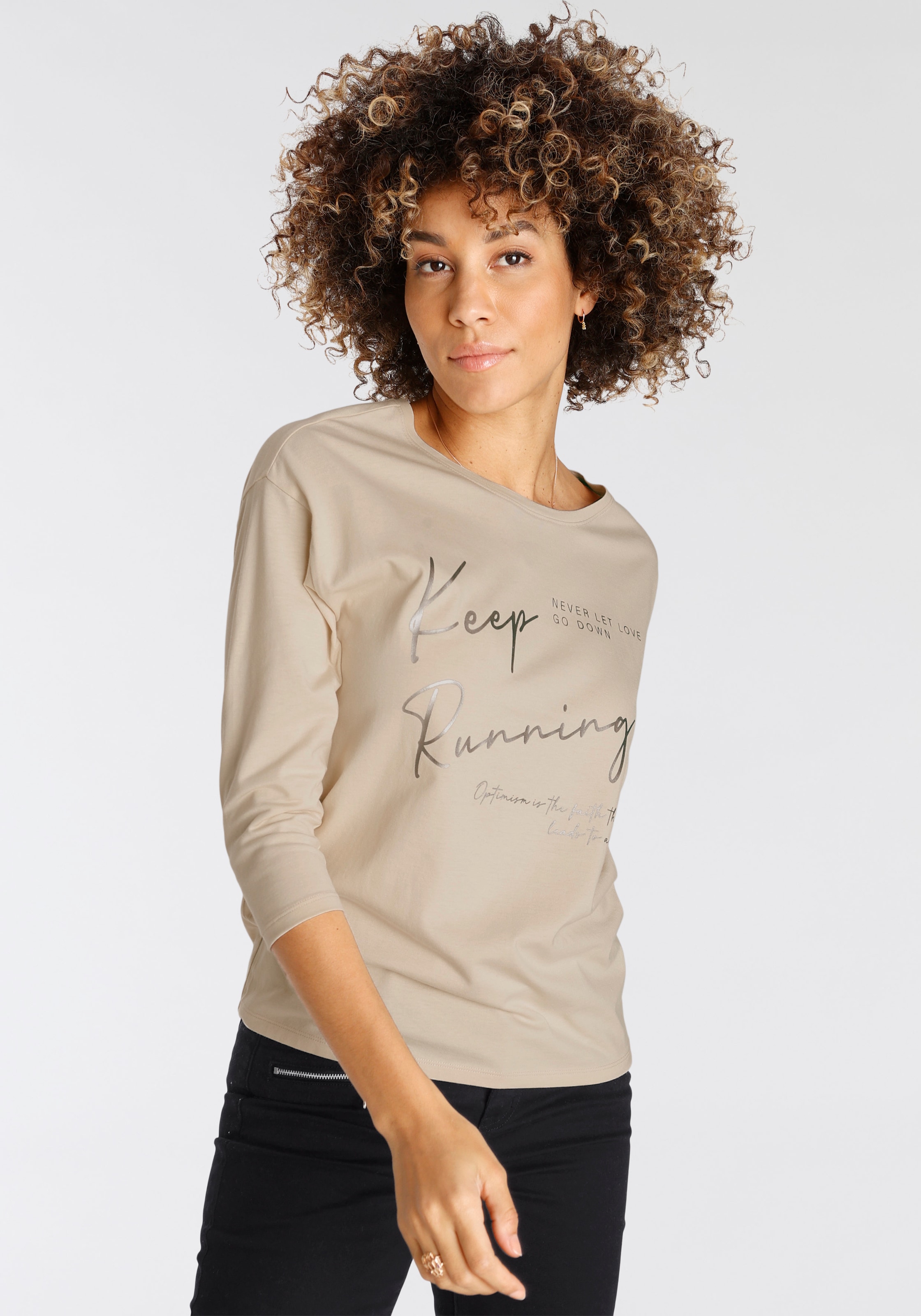 Boysen's 3/4-Arm-Shirt, mit liebevollem Wording-Print - NEUE KOLLEKTION  online bestellen bei Jelmoli-Versand Schweiz