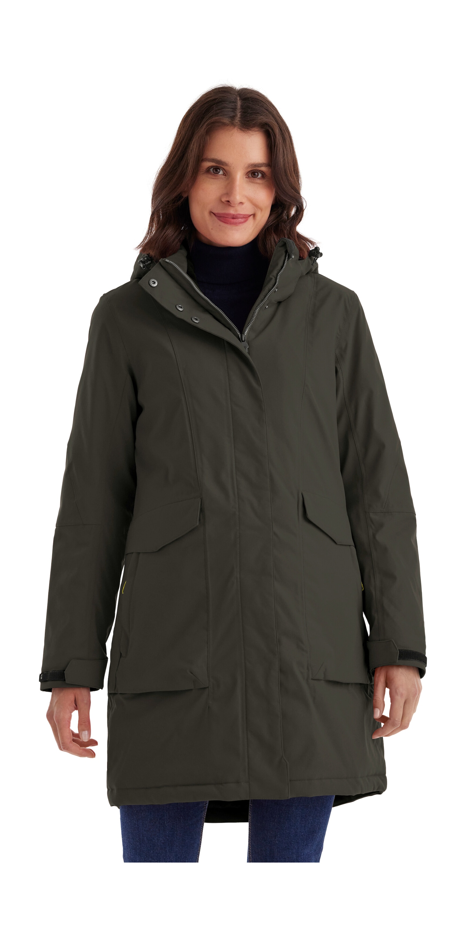 Killtec Parka "Damen Funktionsparka" Wasserdichter, atmungsaktiver Damenparka mit abnehmbarer Kapuze