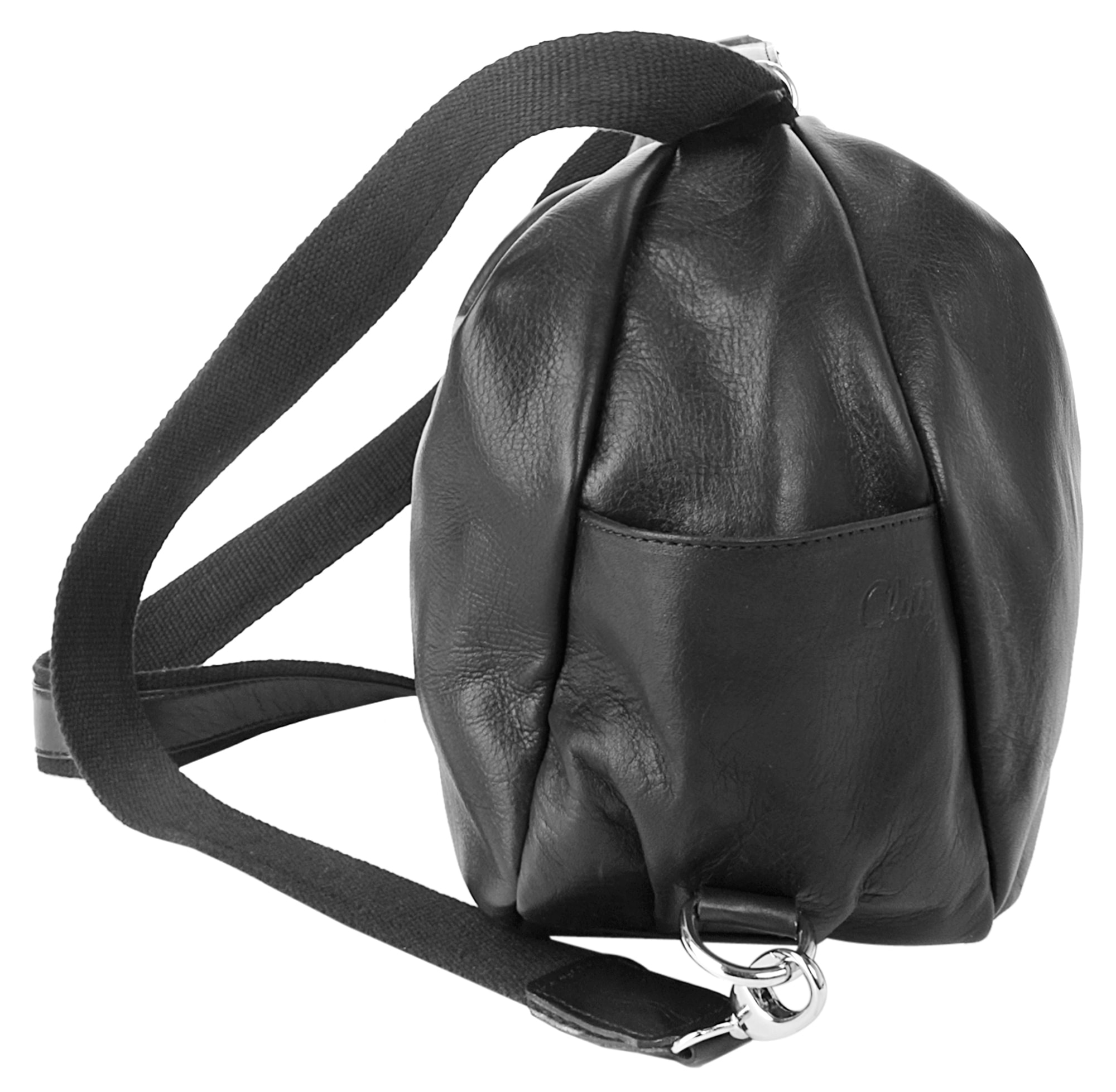 Cluty Laptoprucksack, echt Leder, Made in Italy