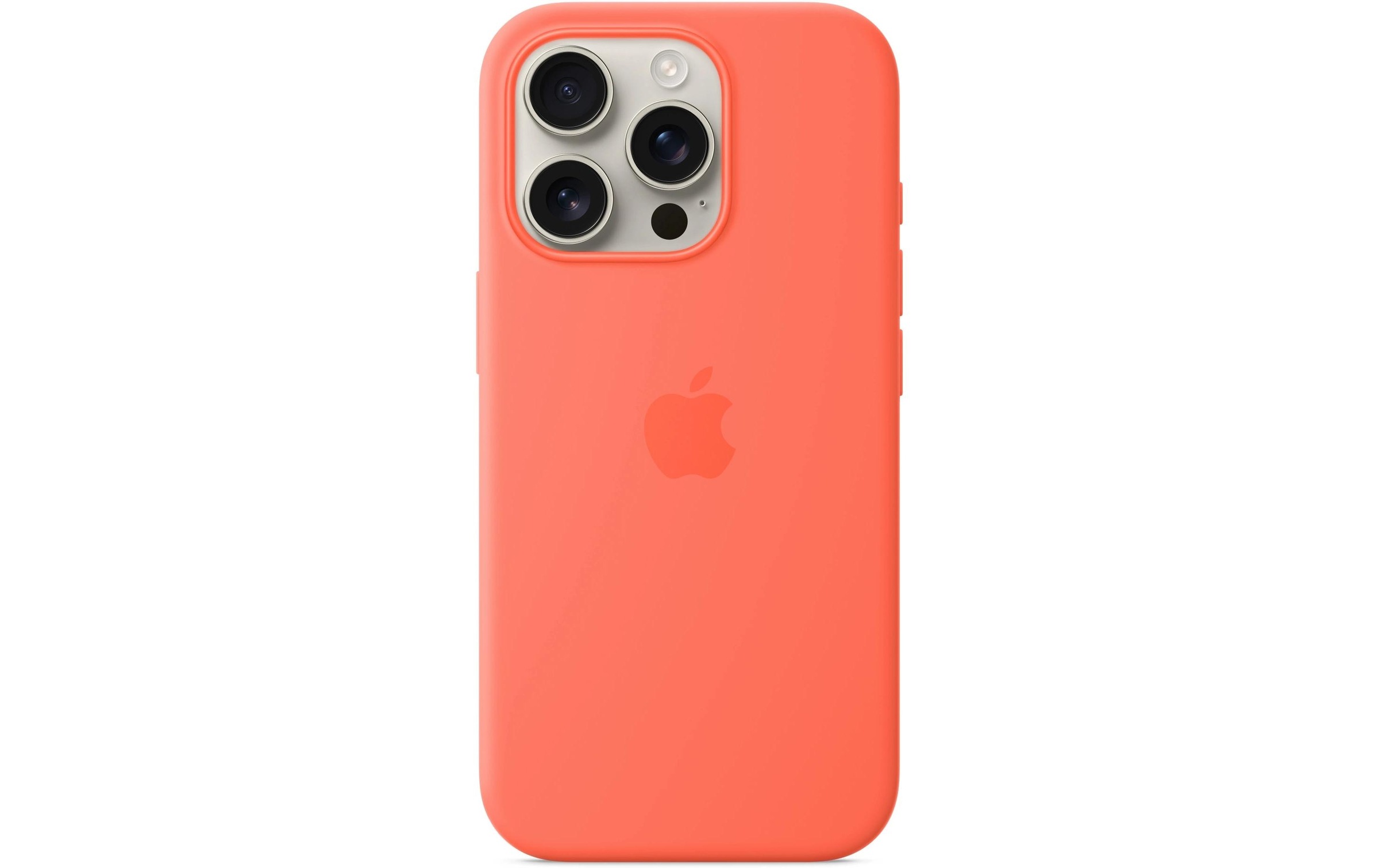 Apple Smartphone Silikon Case mit MagSafe, iPhone 16 Pro, Mandarine