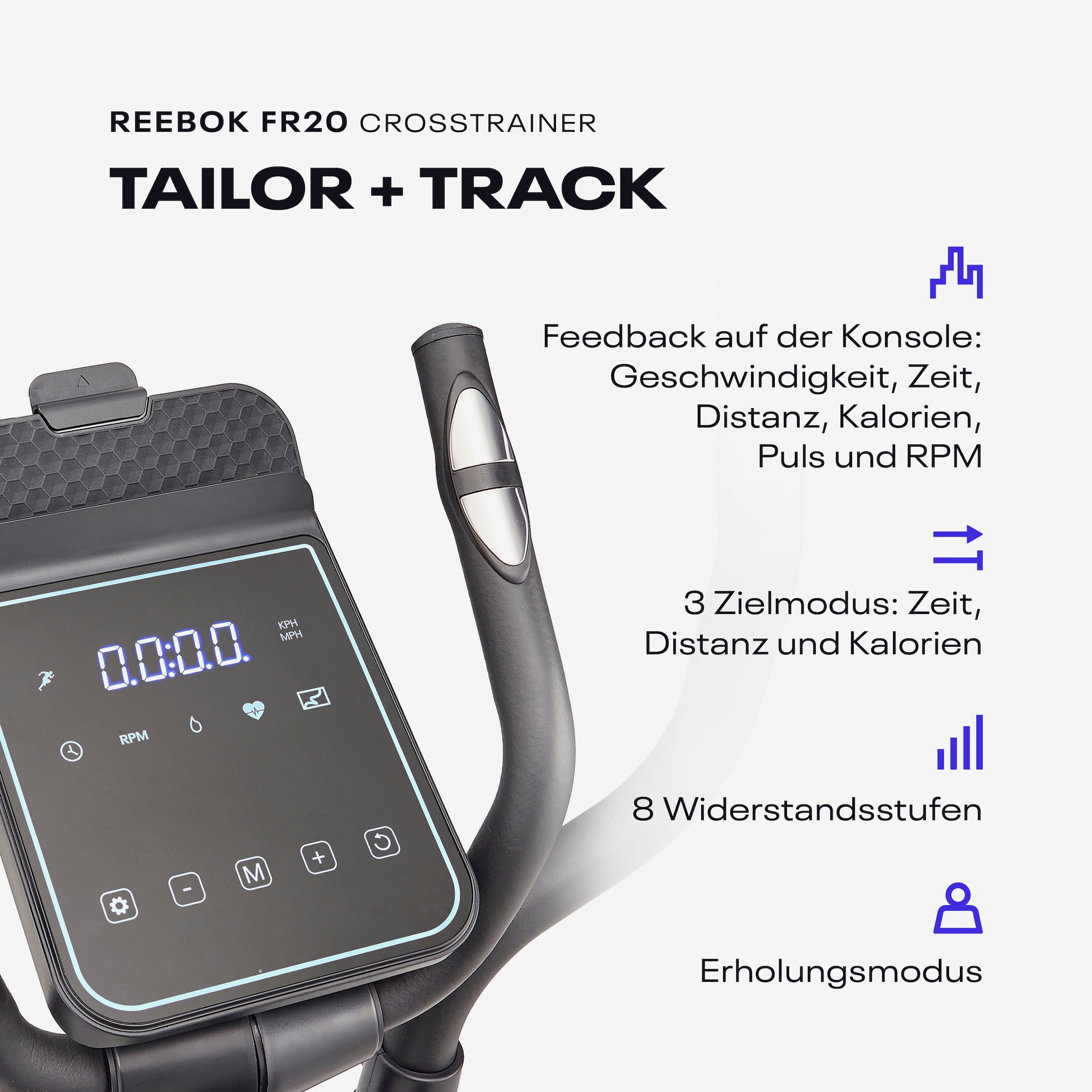 Reebok Crosstrainer »FR20 Crosstrainer«, 8 Widerstandsstufen