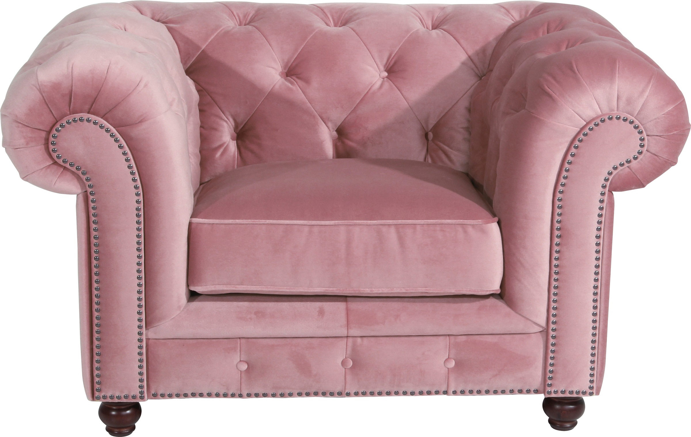 Max Winzer® Polstergarnitur »Old England Chesterfield, hochwertig und elegant«, (3 tlg.), mit edler Knopfheftung, 3-tlg.