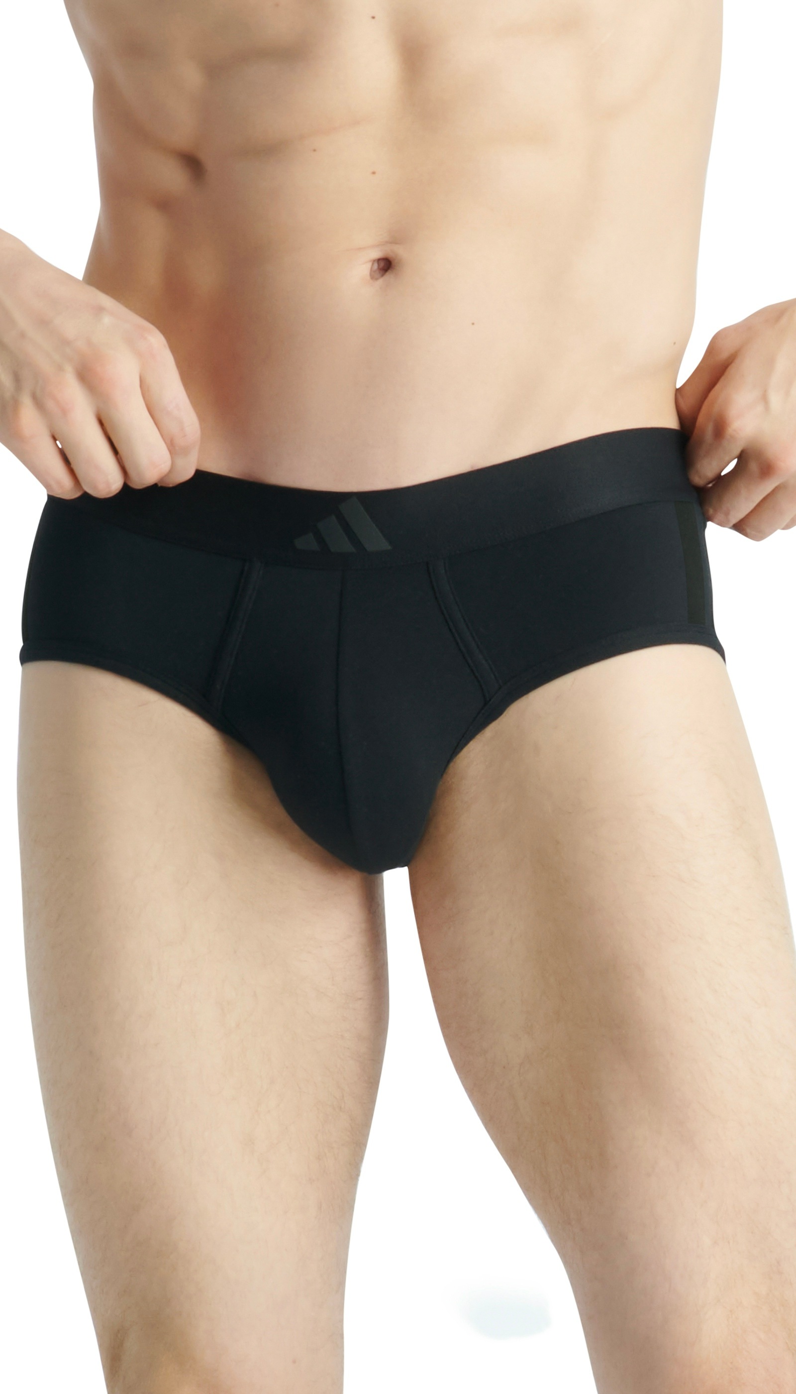 adidas Sportswear Hüftslip »"Active Flex Cotton 3 Stripes"«, (2er Pack), elastischer Logo-Bund, ohne Eingriff, sportliches Design