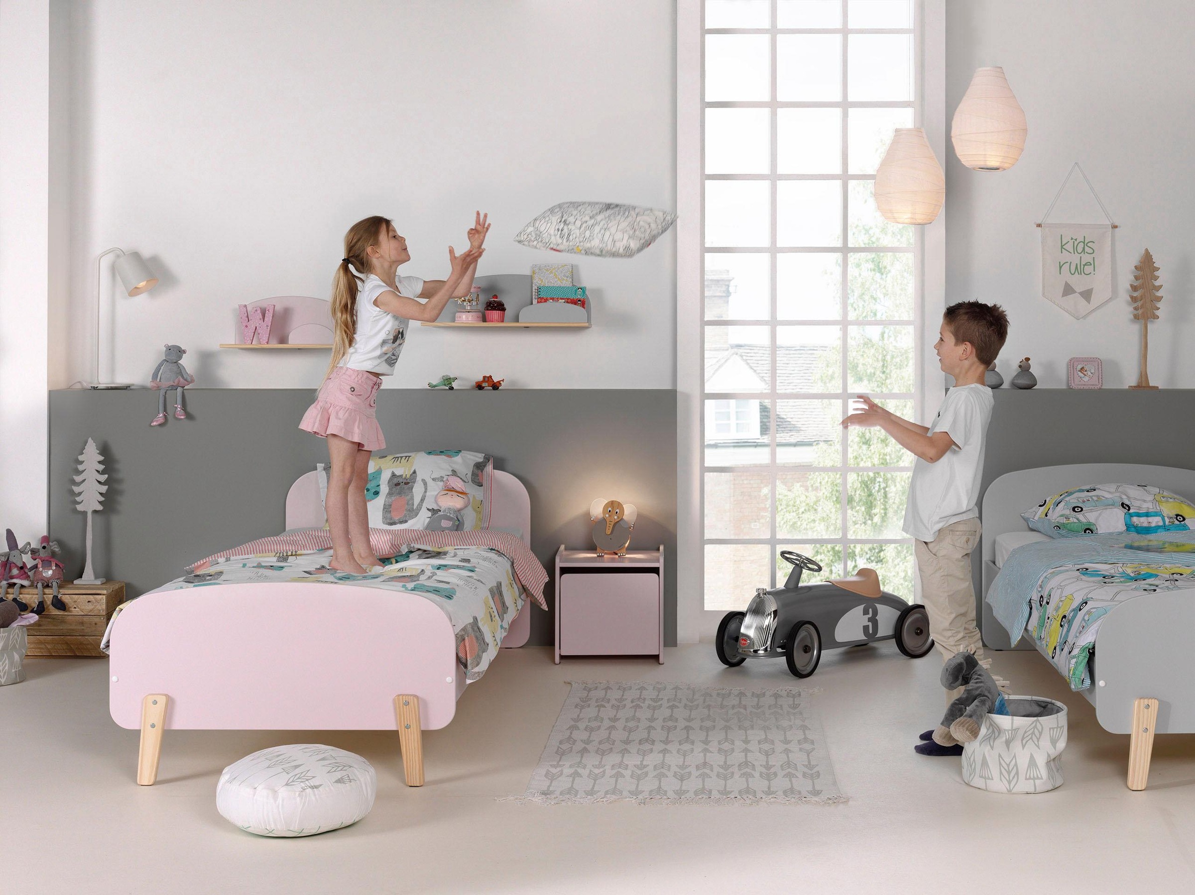Vipack chevet kiddy enfant bois laqu...