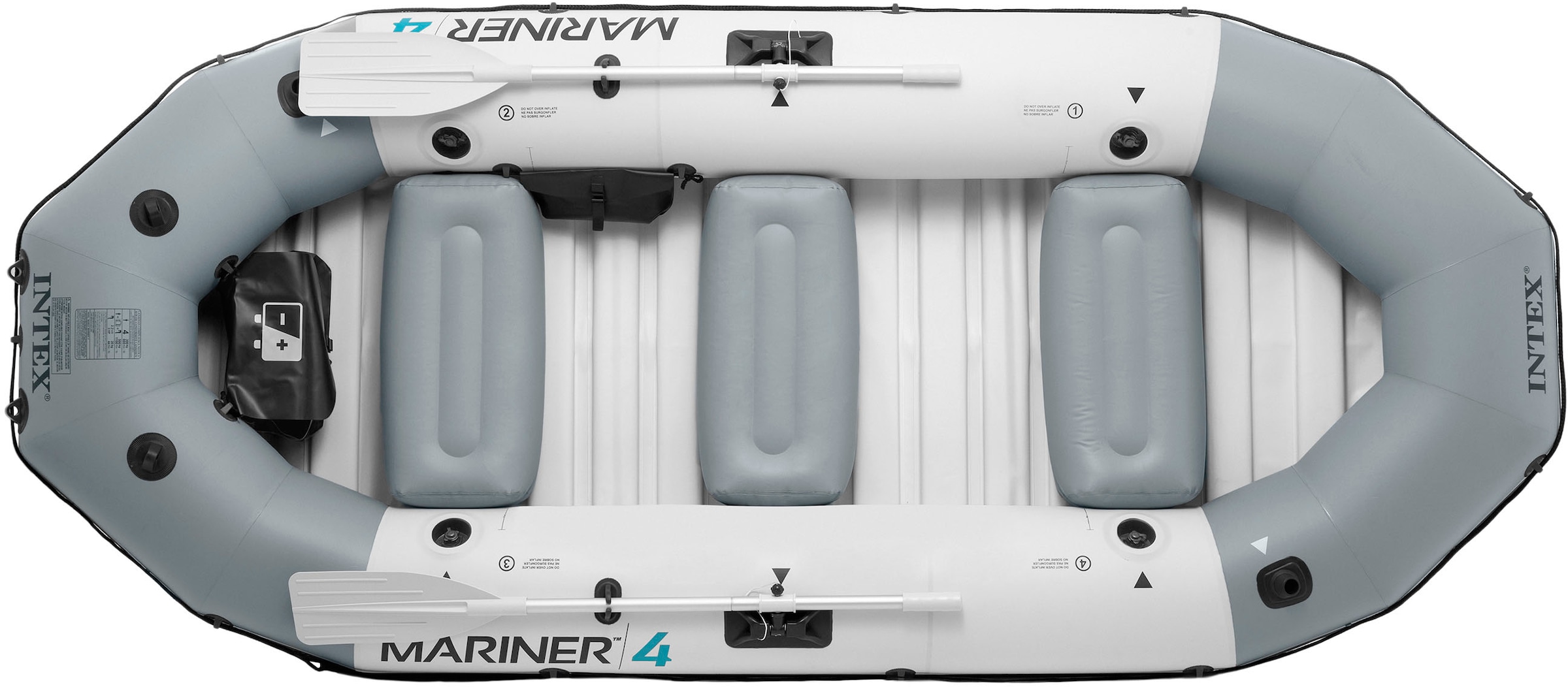 Intex Schlauchboot »Mariner 4«, (Set, mit 2 Paddeln und Luftpumpe)