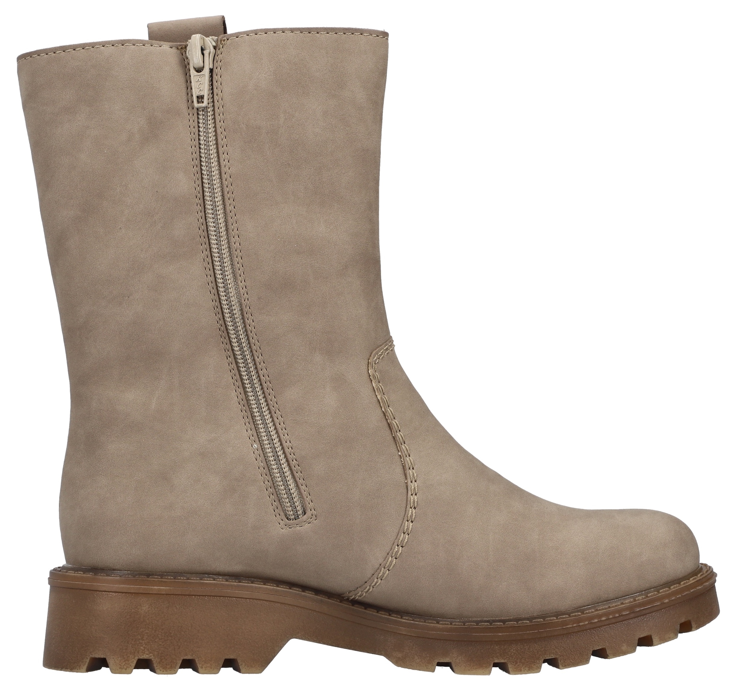 Rieker Winterstiefelette, Winterboots, Profilsohle, mit Innenreissverschluss