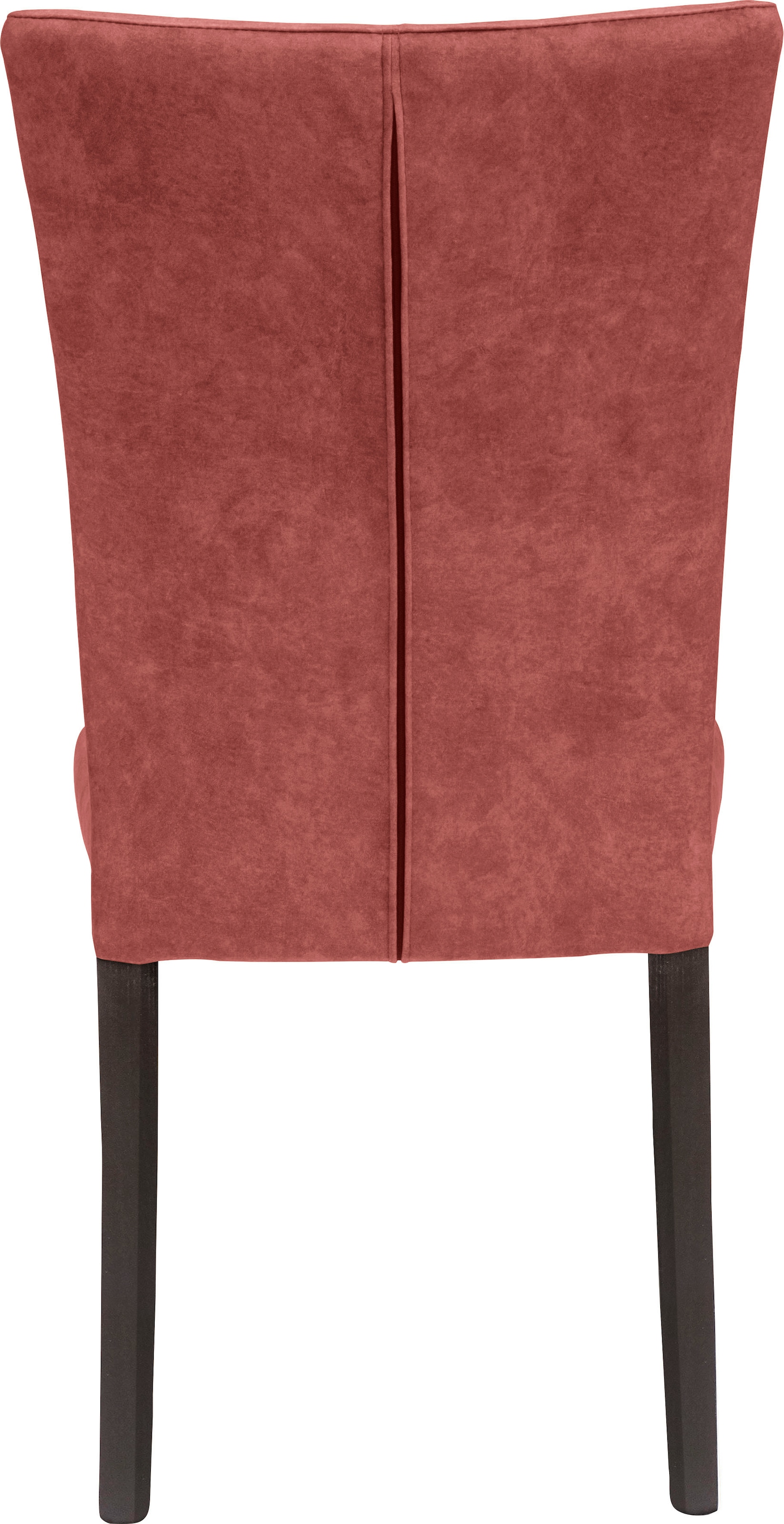 Home affaire 4-Fussstuhl »Aspen«, (Set), 2 St., Samtvelours, Beine aus massiver Buche, wengefarben lackiert