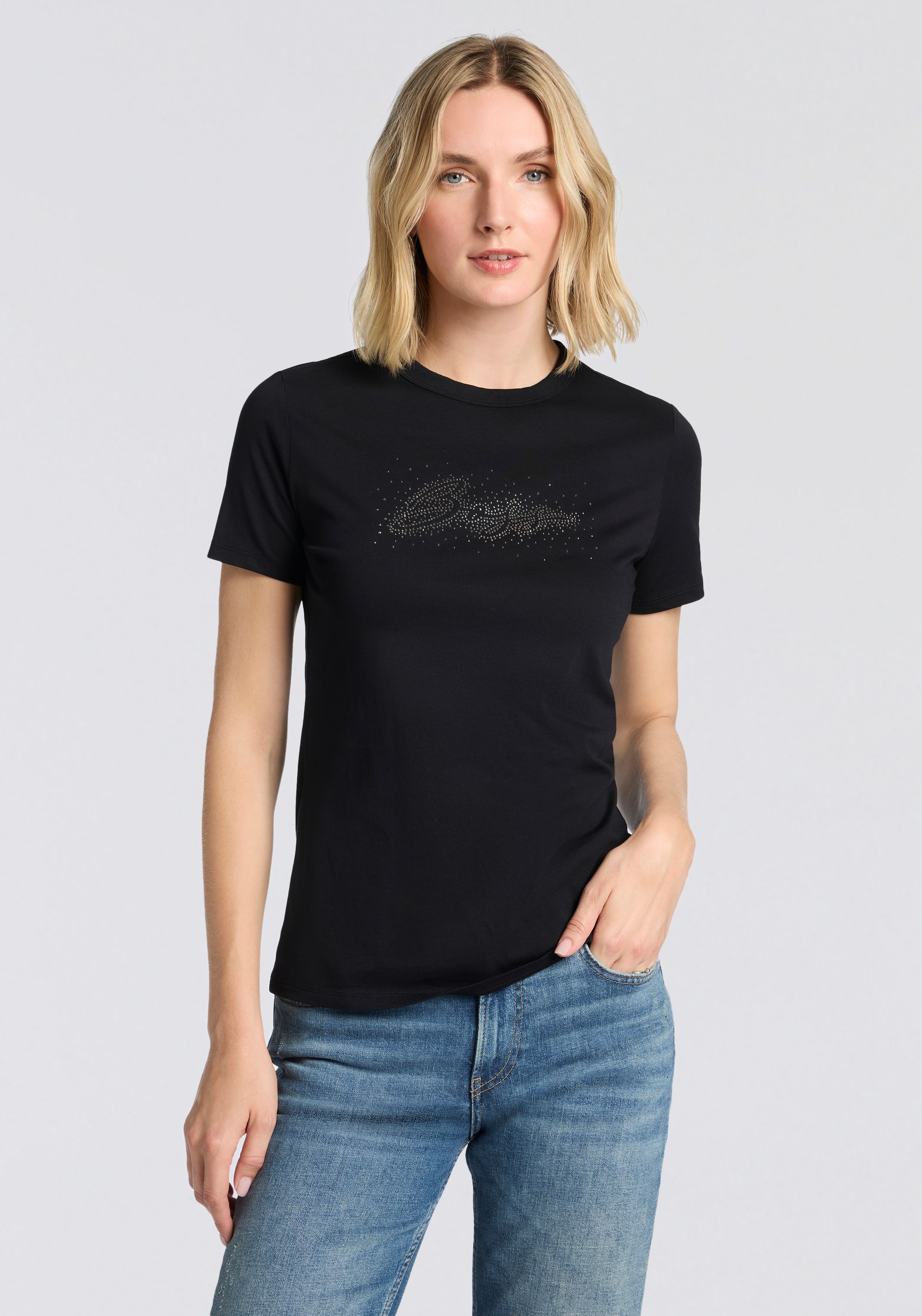 BOSS ORANGE T-Shirt »Elogo Print19 Premium Damenmode« mit Rundhals