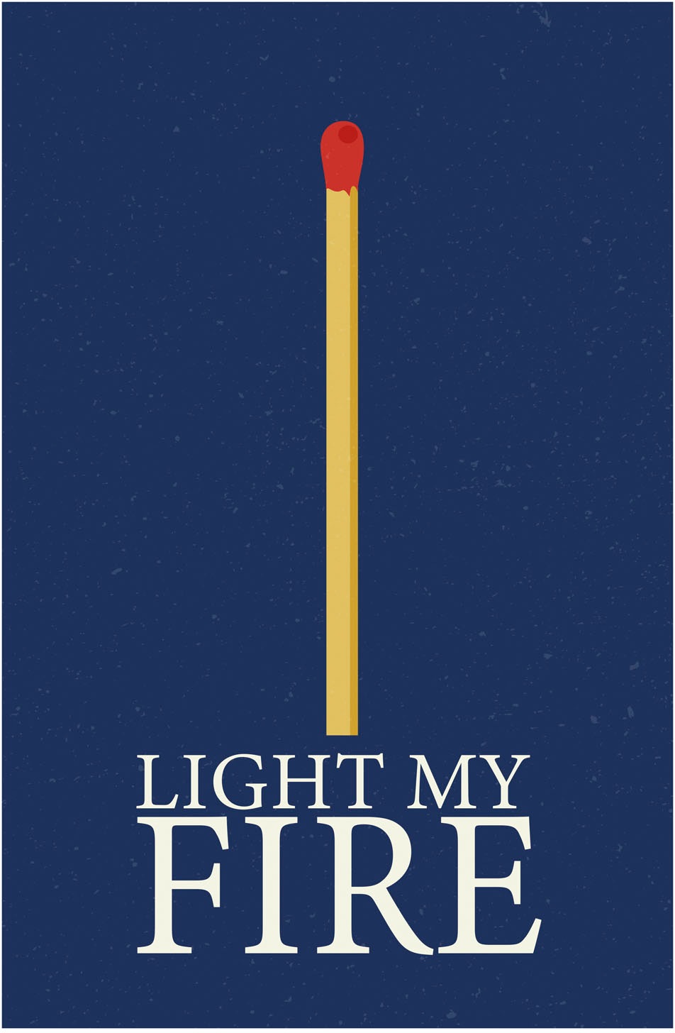 queence Metallbild »Light my Fire«, Schriftzüge-Schriftzug, (1 St.), Stahlschilder
