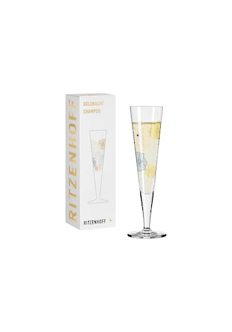 Champagnerglas »Goldfarbennacht No. 36 205 ml, 1 Stück, Transparent«, (1 tlg.)