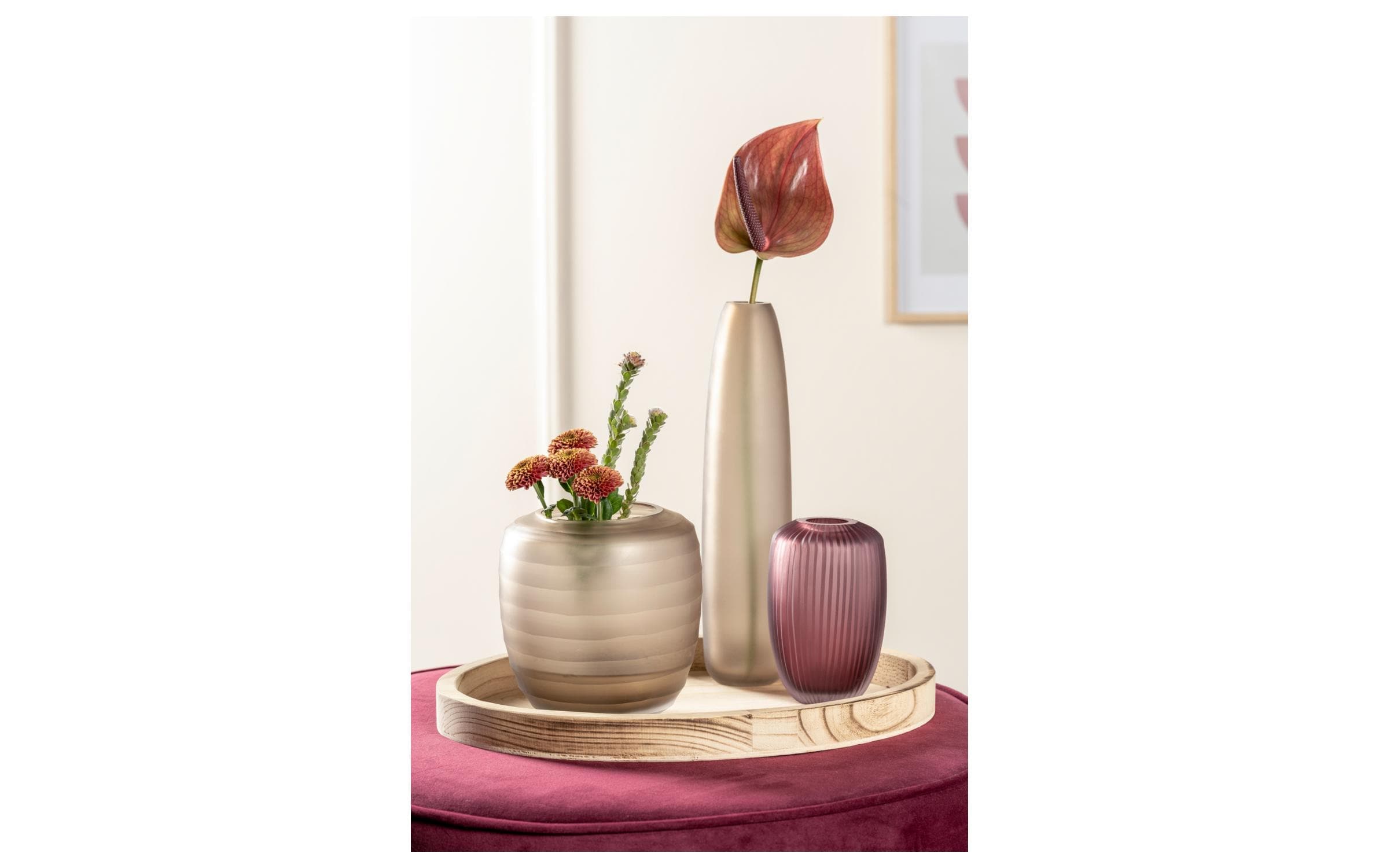 LEONARDO Dekovase »Vase Bellagio 16 cm, Berry«