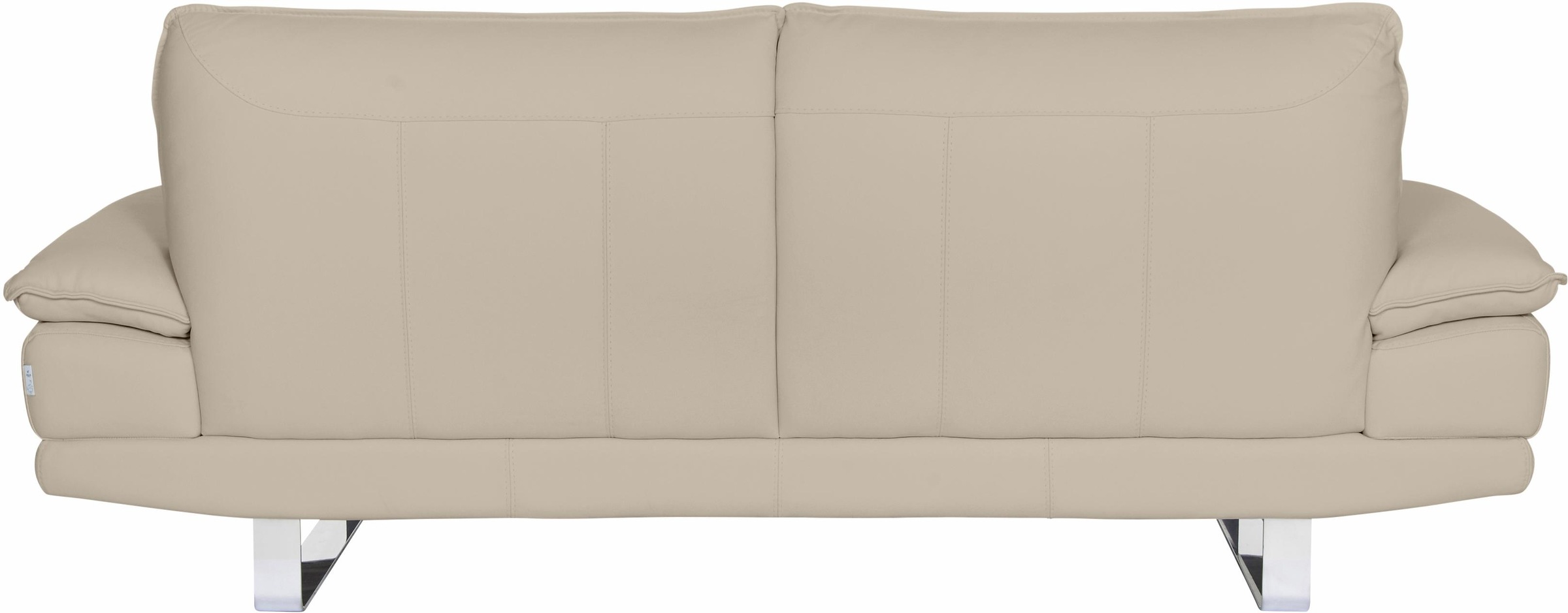 CALIA ITALIA 3-Sitzer »Dave, Sitzkomfort der Extraklasse, tolle Details«, Designsofa auf Kufenfuss, in zwei Lederqualitäten
