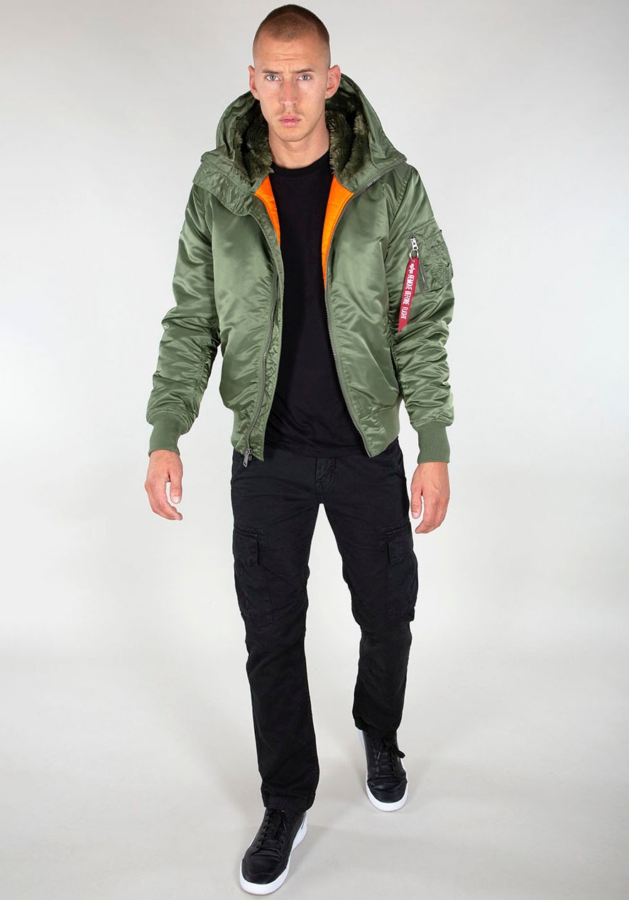 Alpha Industries Bomberjacke »MA-1 HOODED«, mit Kapuze