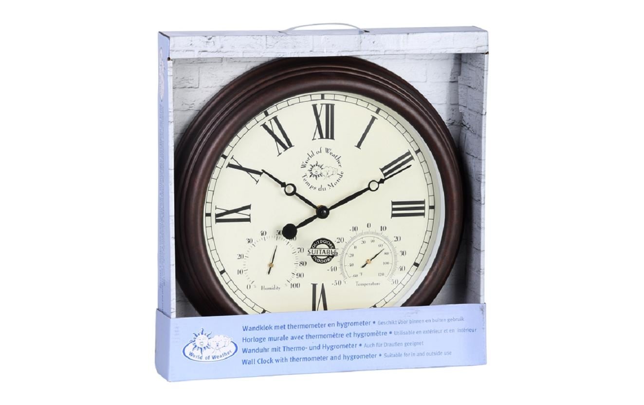 esschert design Wanduhr »Esschert Design Braun«